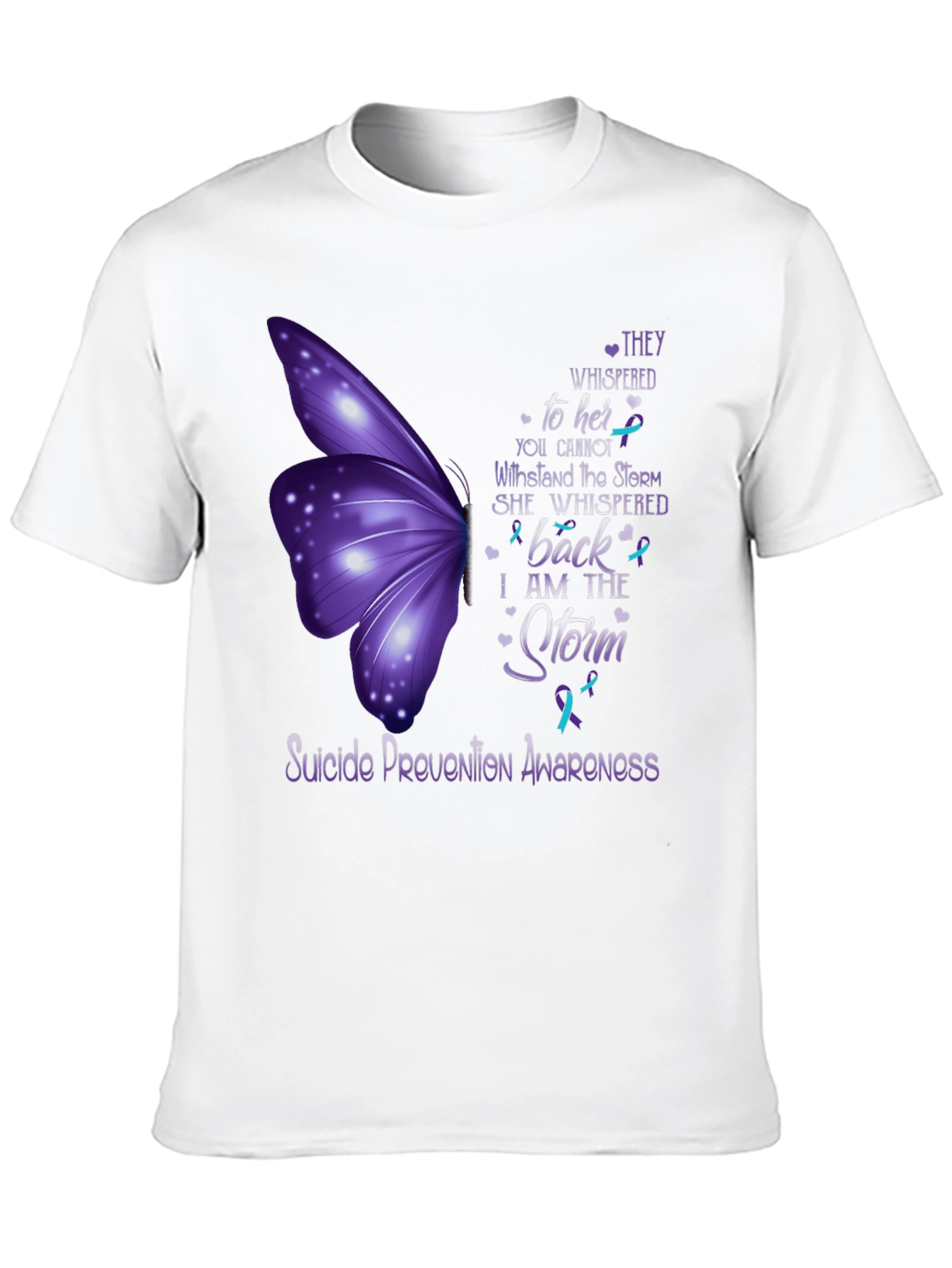 Suicide Prevention Awareness Butterfly T-Shirt