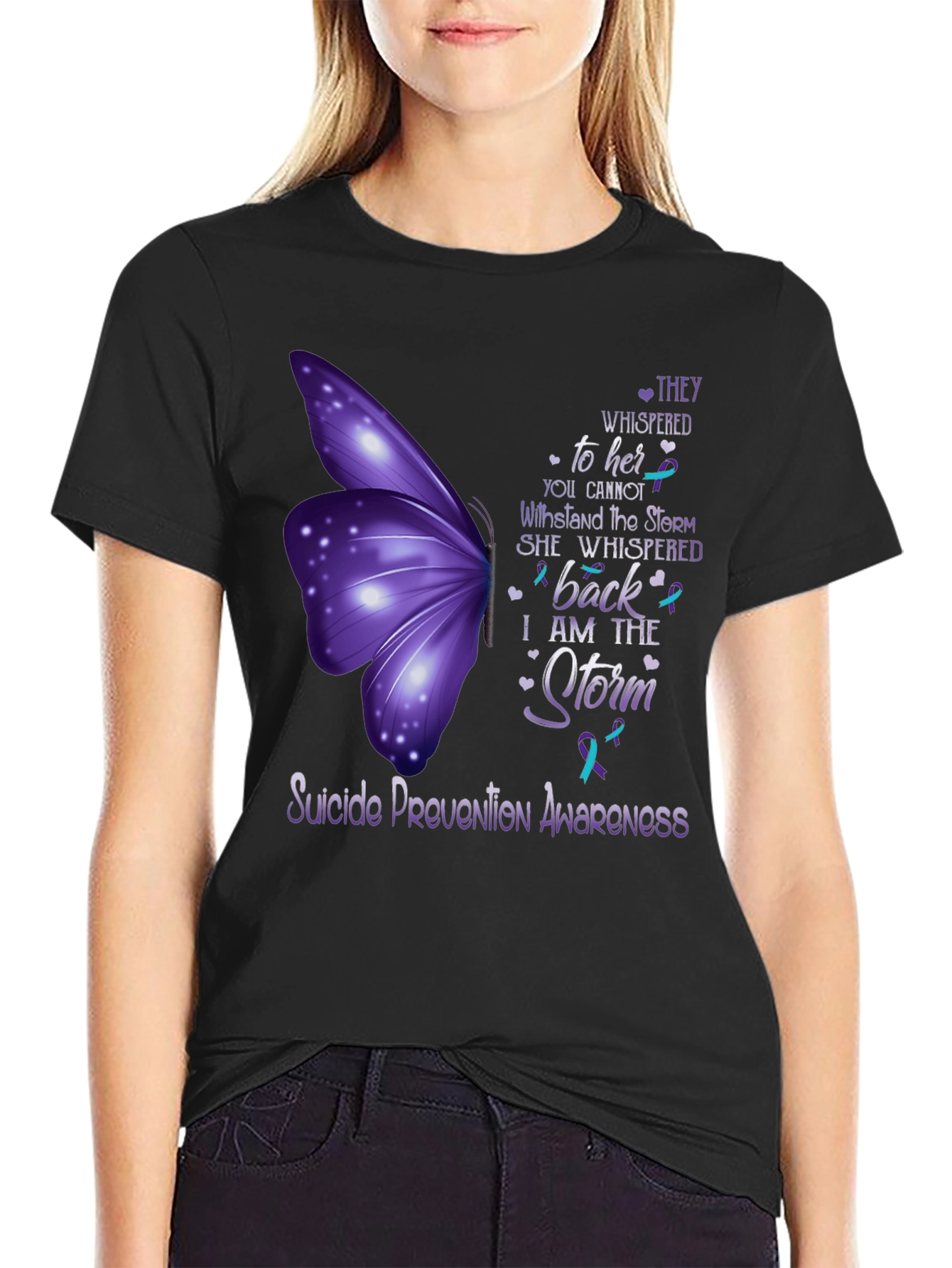 Suicide Prevention Awareness Butterfly T-Shirt