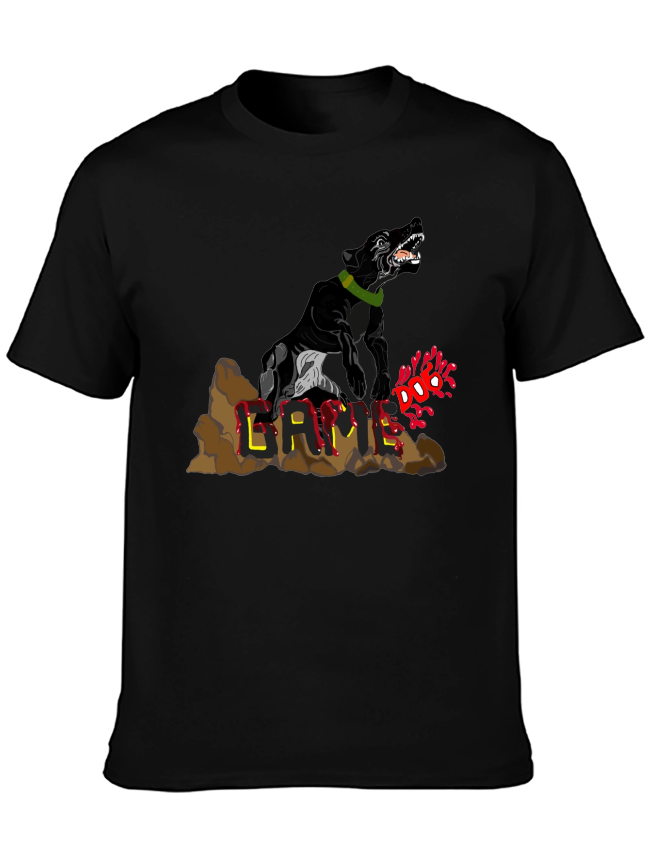 Dog GAME T-Shirt - Black