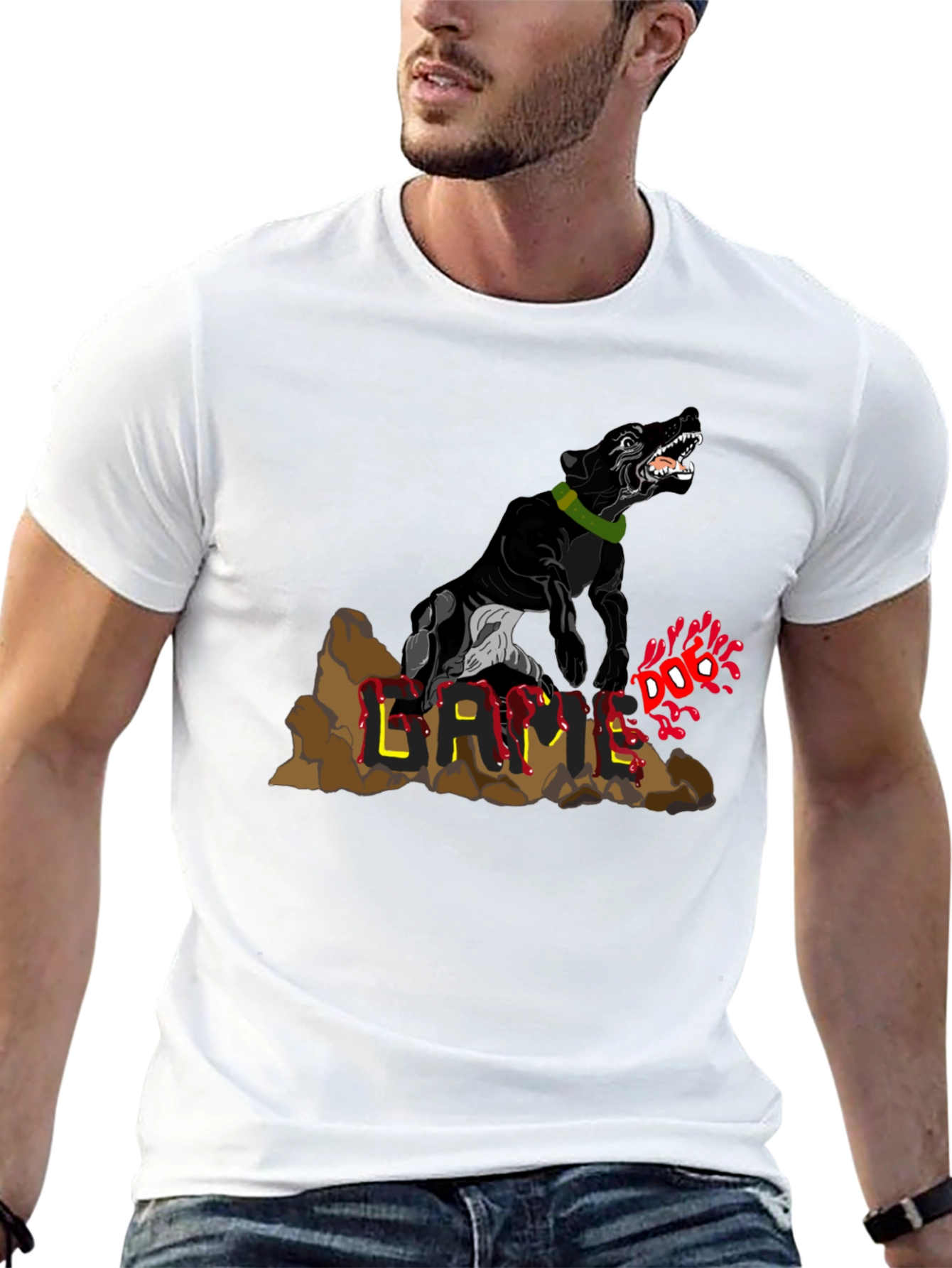Dog GAME T-Shirt - Black