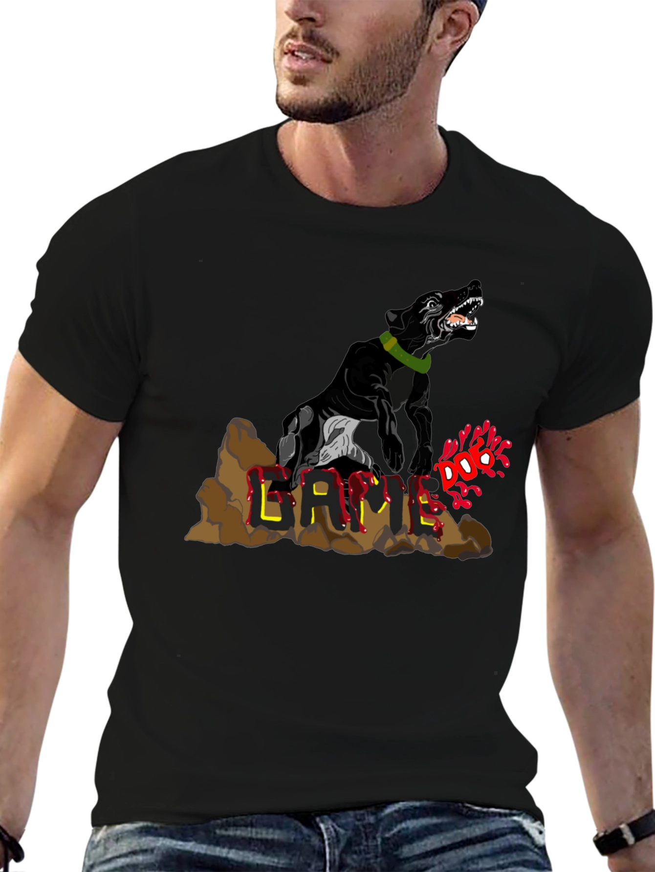 Dog GAME T-Shirt - Black
