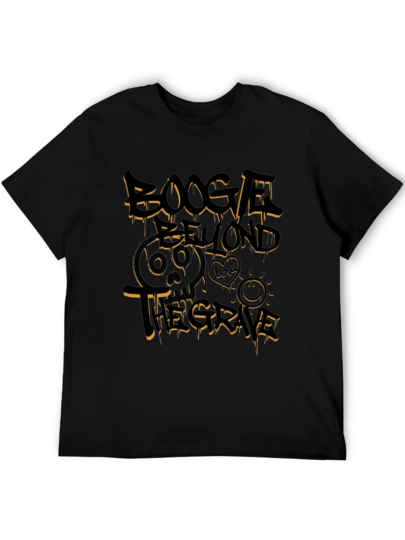 Boogle Beyond the Grave Black Graphic T-Shirt