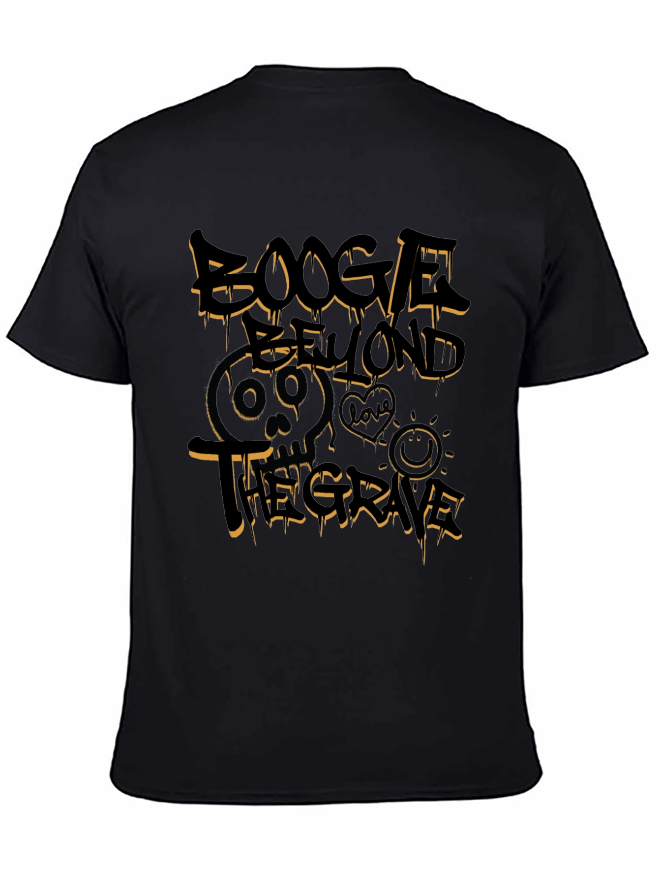 Boogle Beyond the Grave Black Graphic T-Shirt