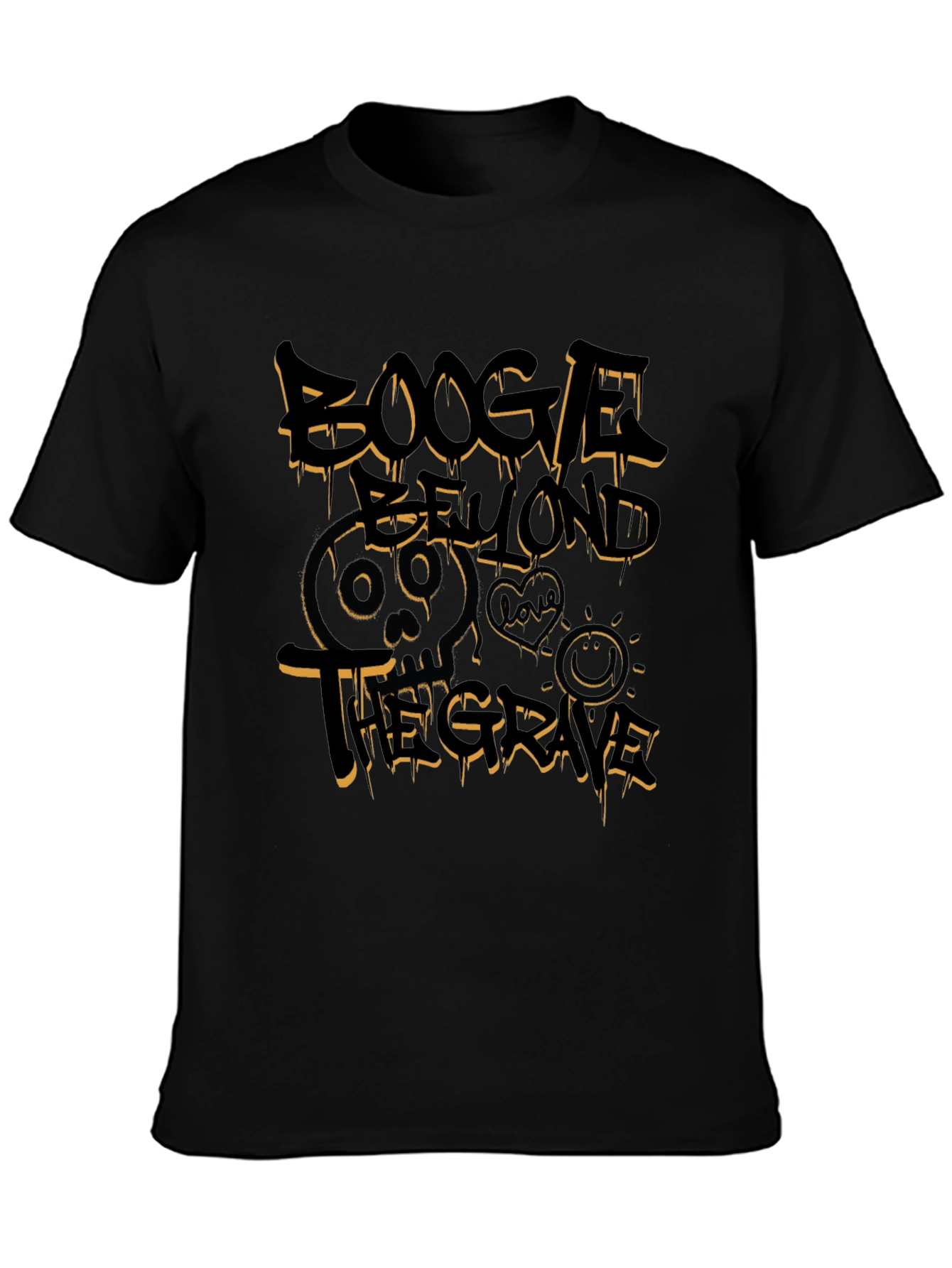 Boogle Beyond the Grave Black Graphic T-Shirt