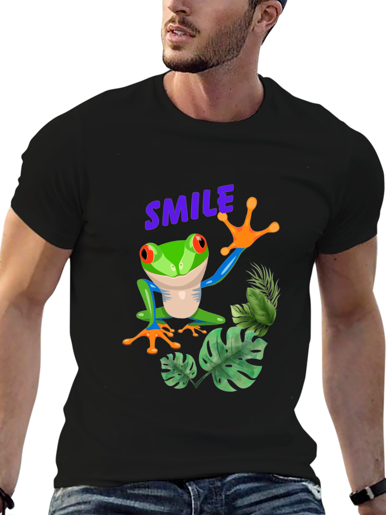 Smile Frog Graphic Tee - Stylish and Fun!