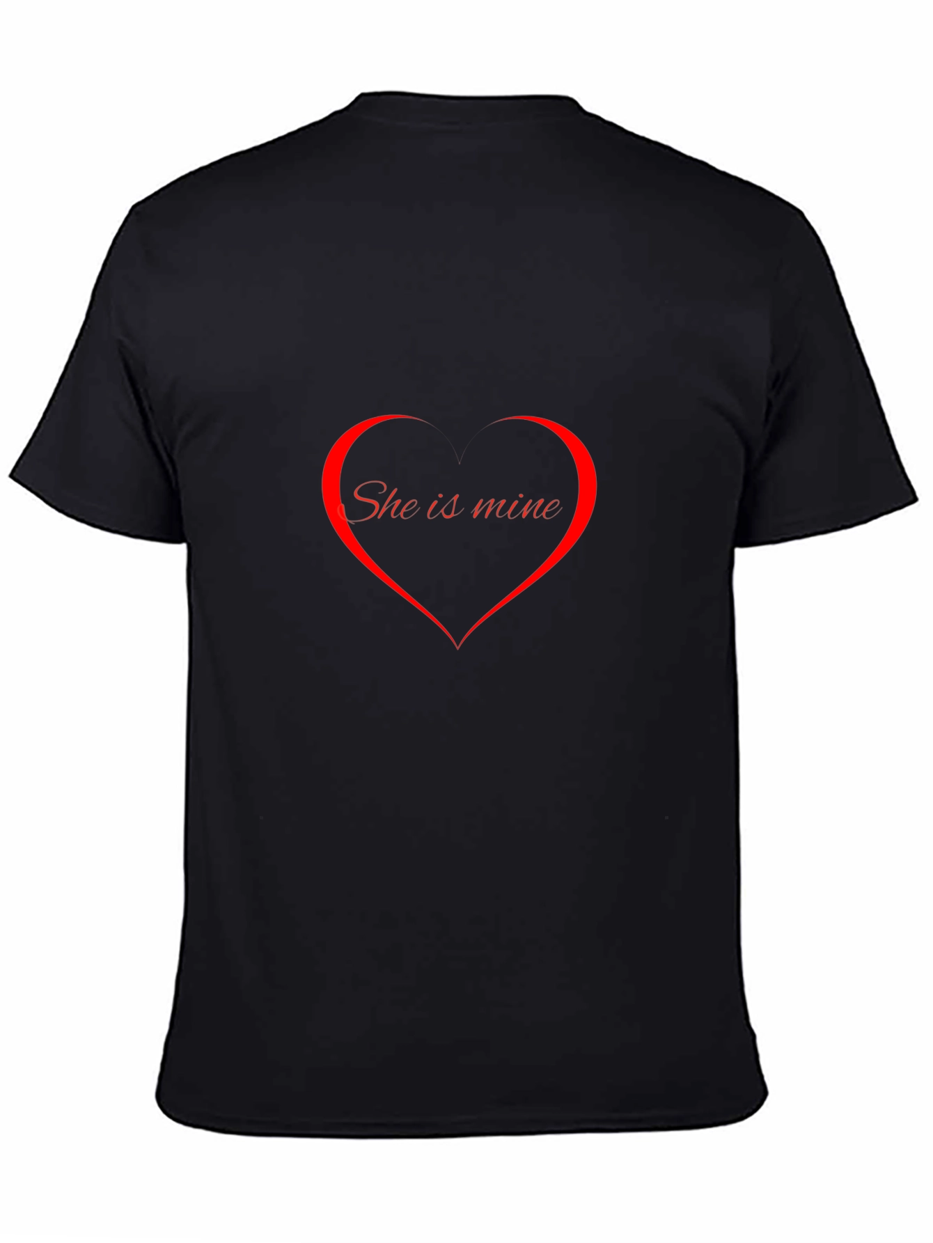 She is Mine Heart Graphic T-Shirt
