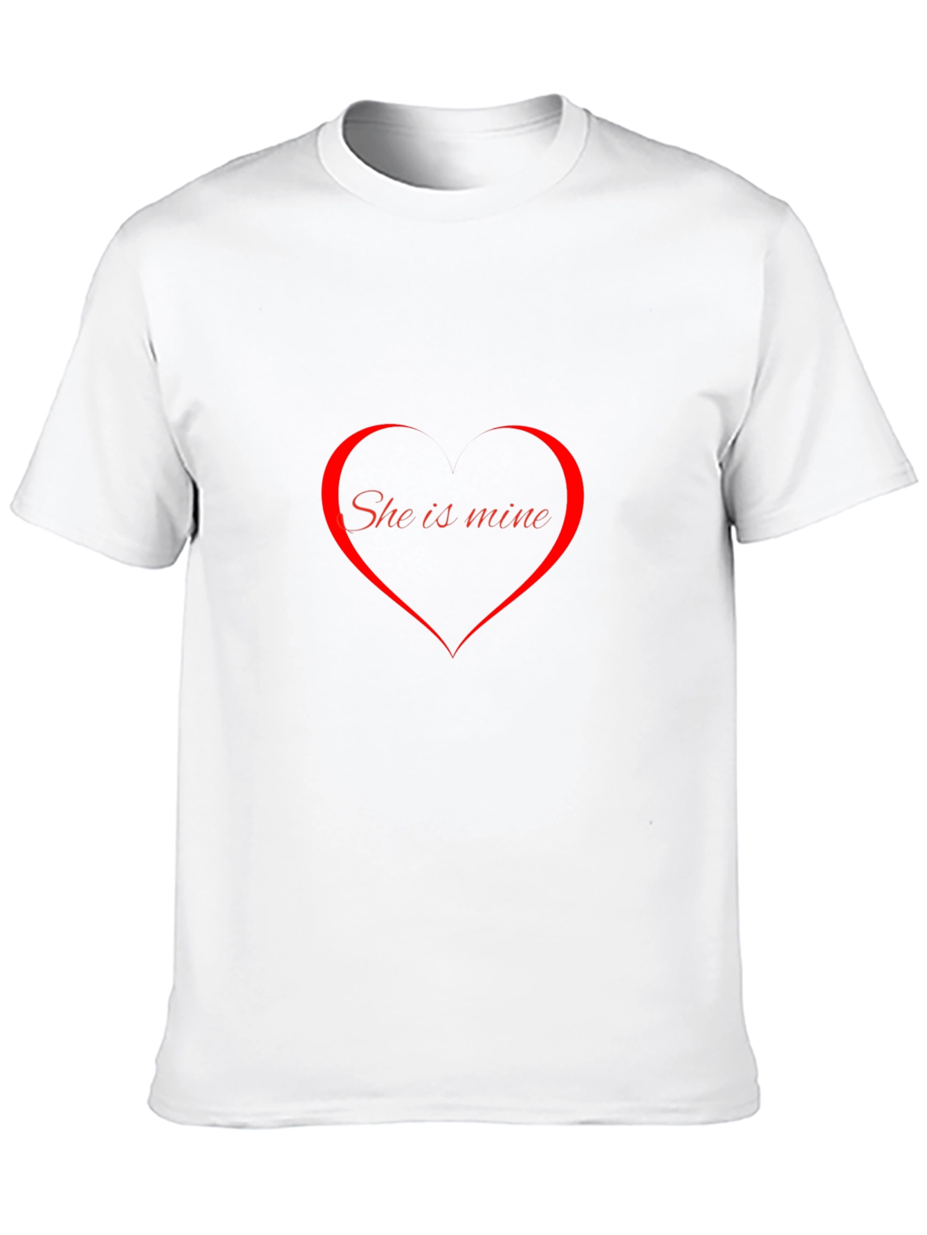 She is Mine Heart Graphic T-Shirt