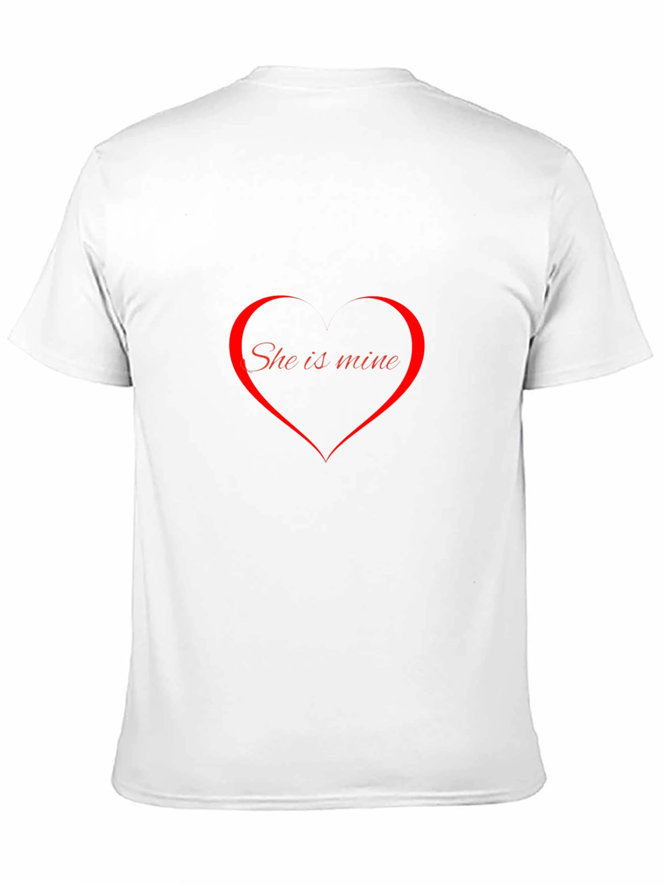 She is Mine Heart Graphic T-Shirt
