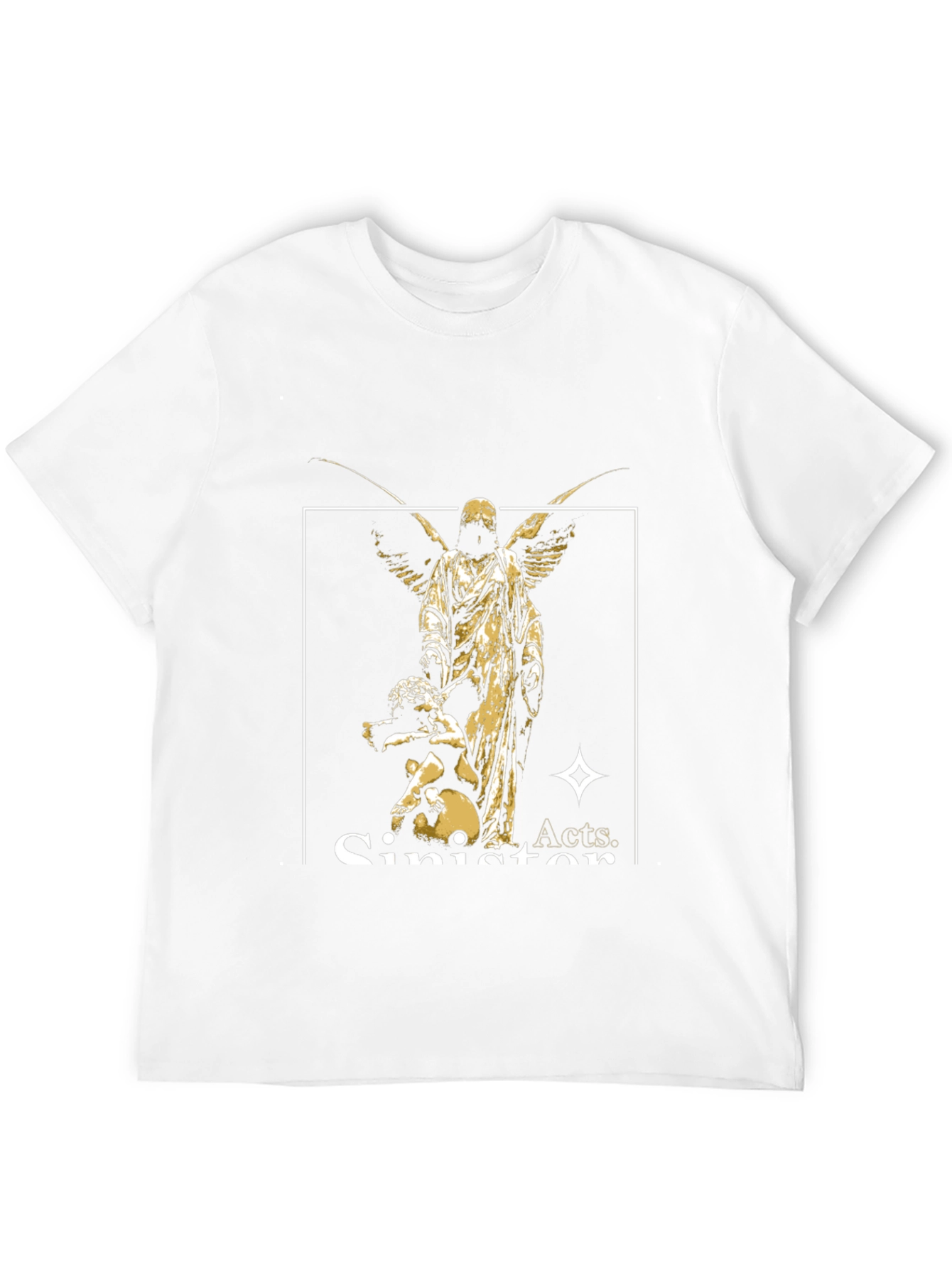 Sinister Acts Graphic Print Black T-Shirt