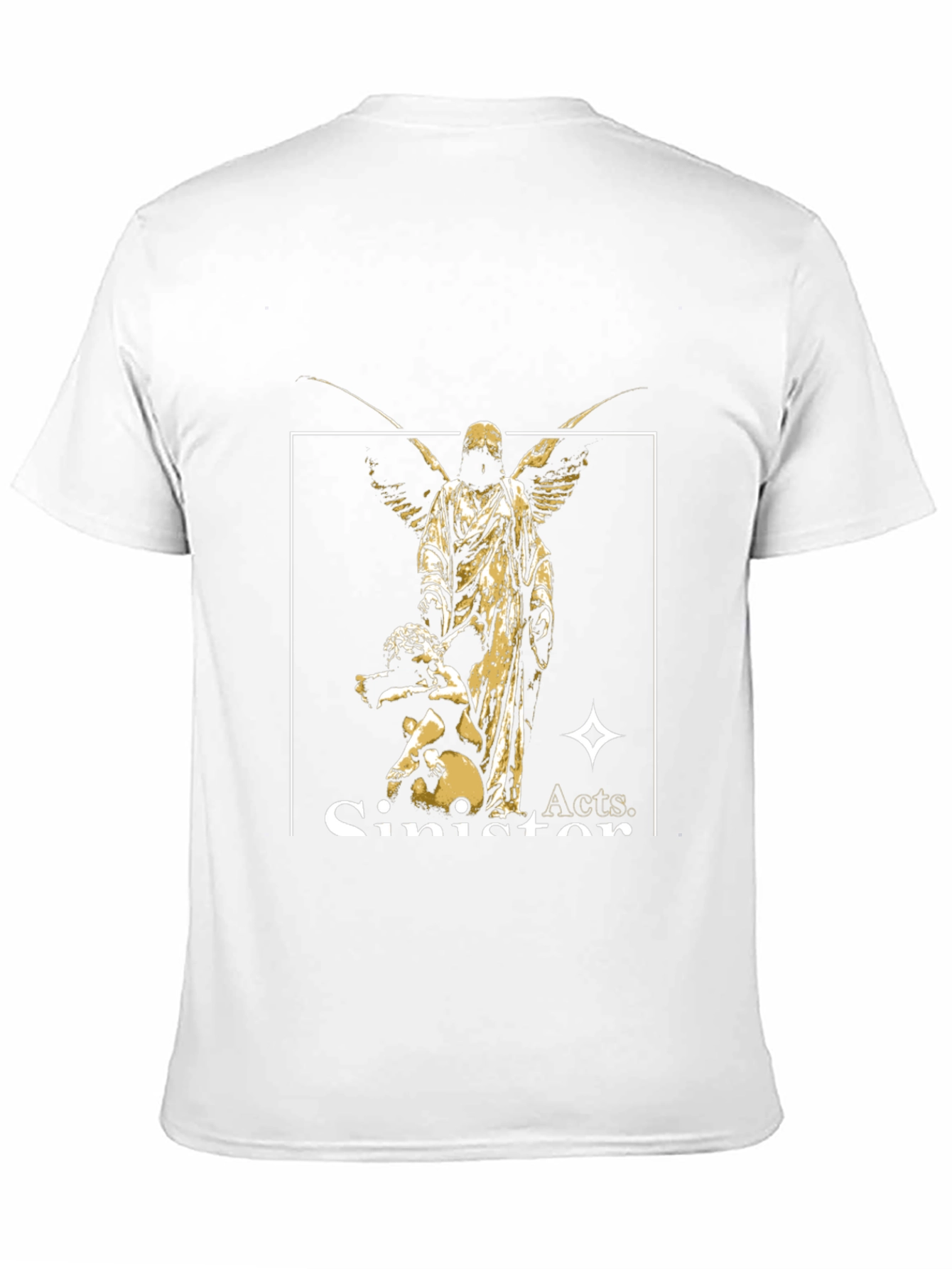 Sinister Acts Graphic Print Black T-Shirt