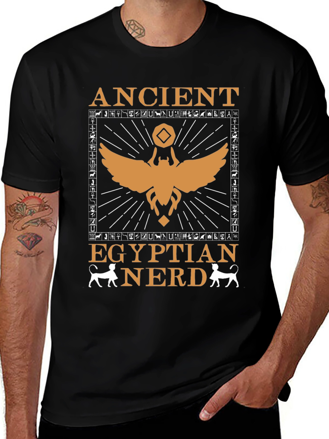 Ancient Egyptian Nerd T-Shirt Cotton Tee