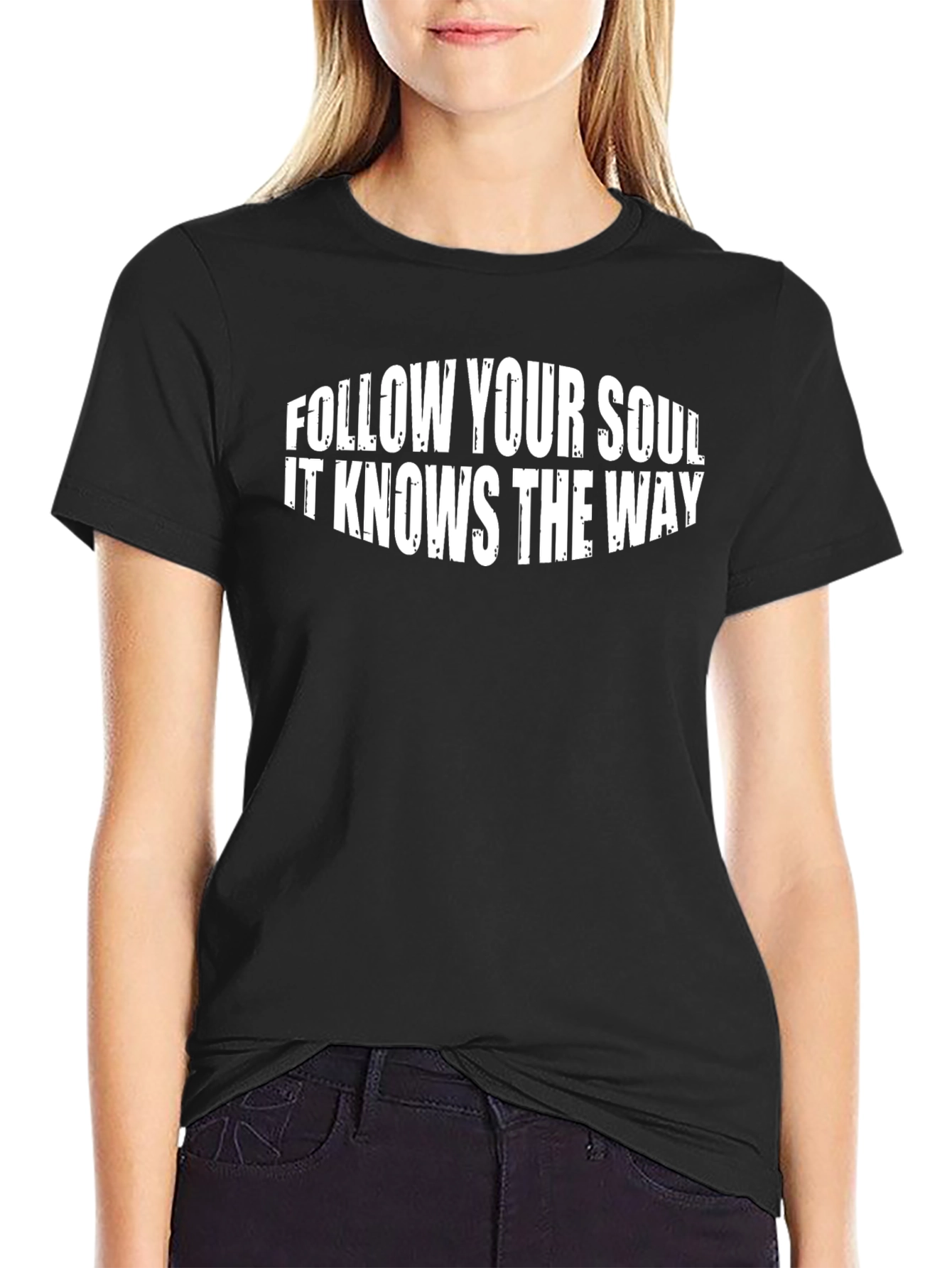 Follow Your Soul Black Graphic Tee