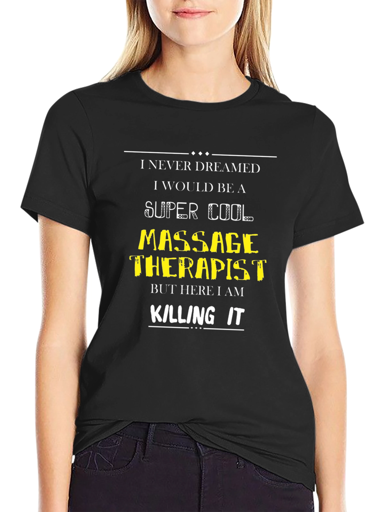 Super Cool Massage Therapist Black T-Shirt
