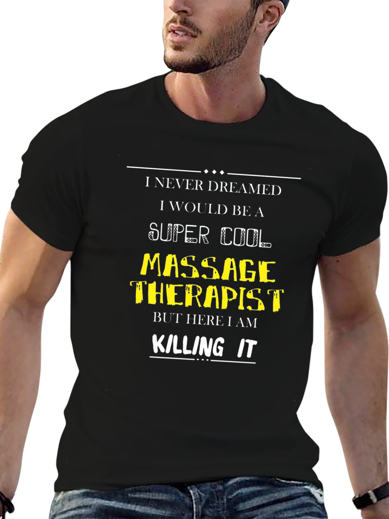Super Cool Massage Therapist Black T-Shirt