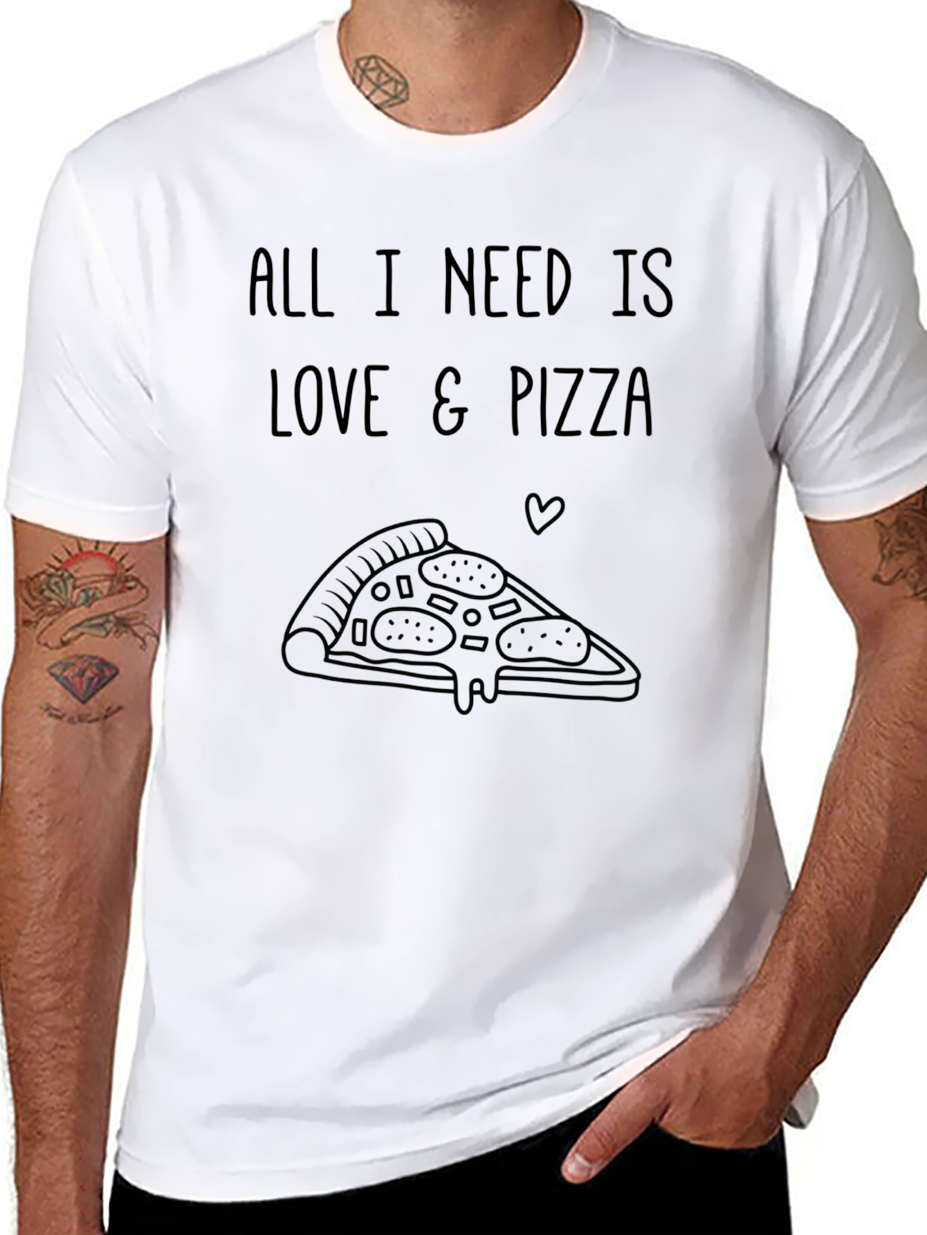 Love & Pizza Graphic Tee
