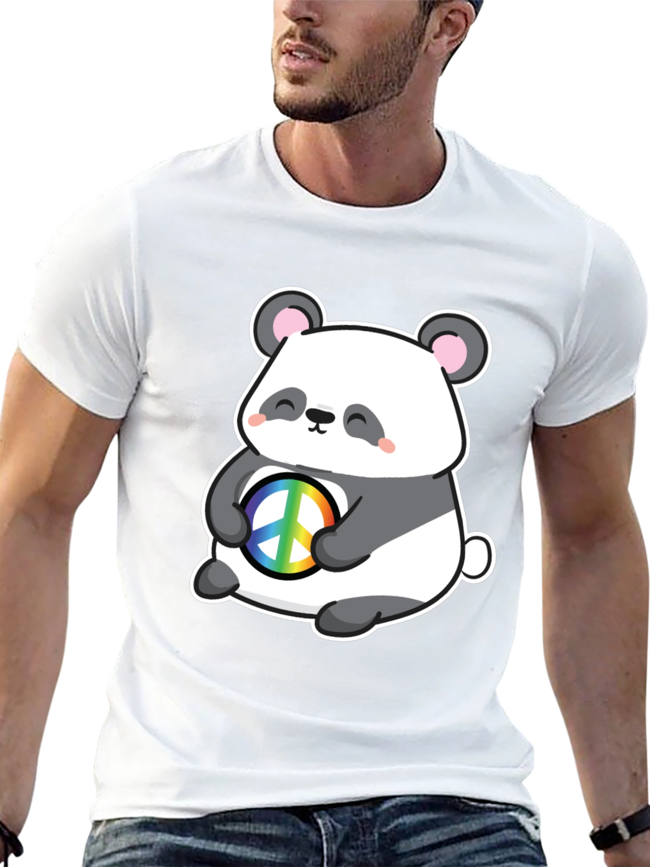 Panda Peace T-Shirt - Cute Graphic Tee