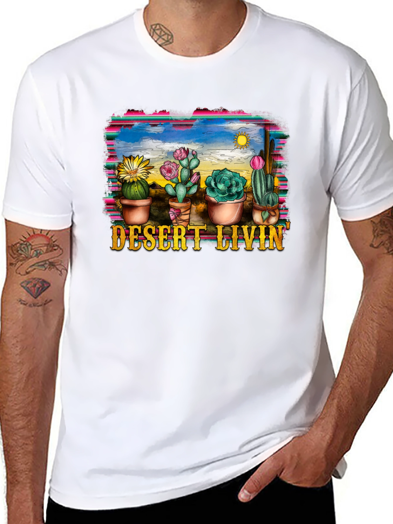 Desert Livin Cactus Graphic Tee