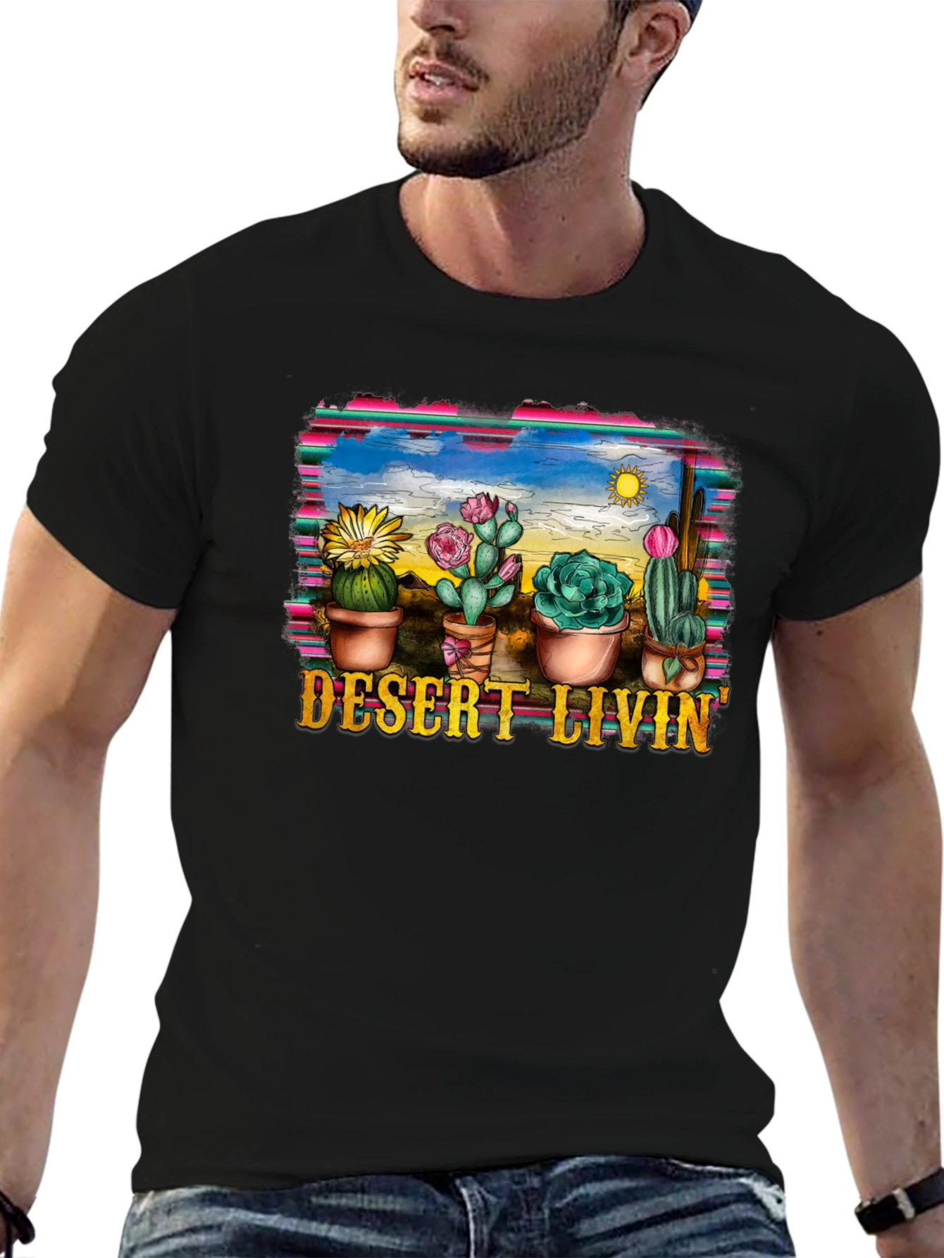 Desert Livin Cactus Graphic Tee