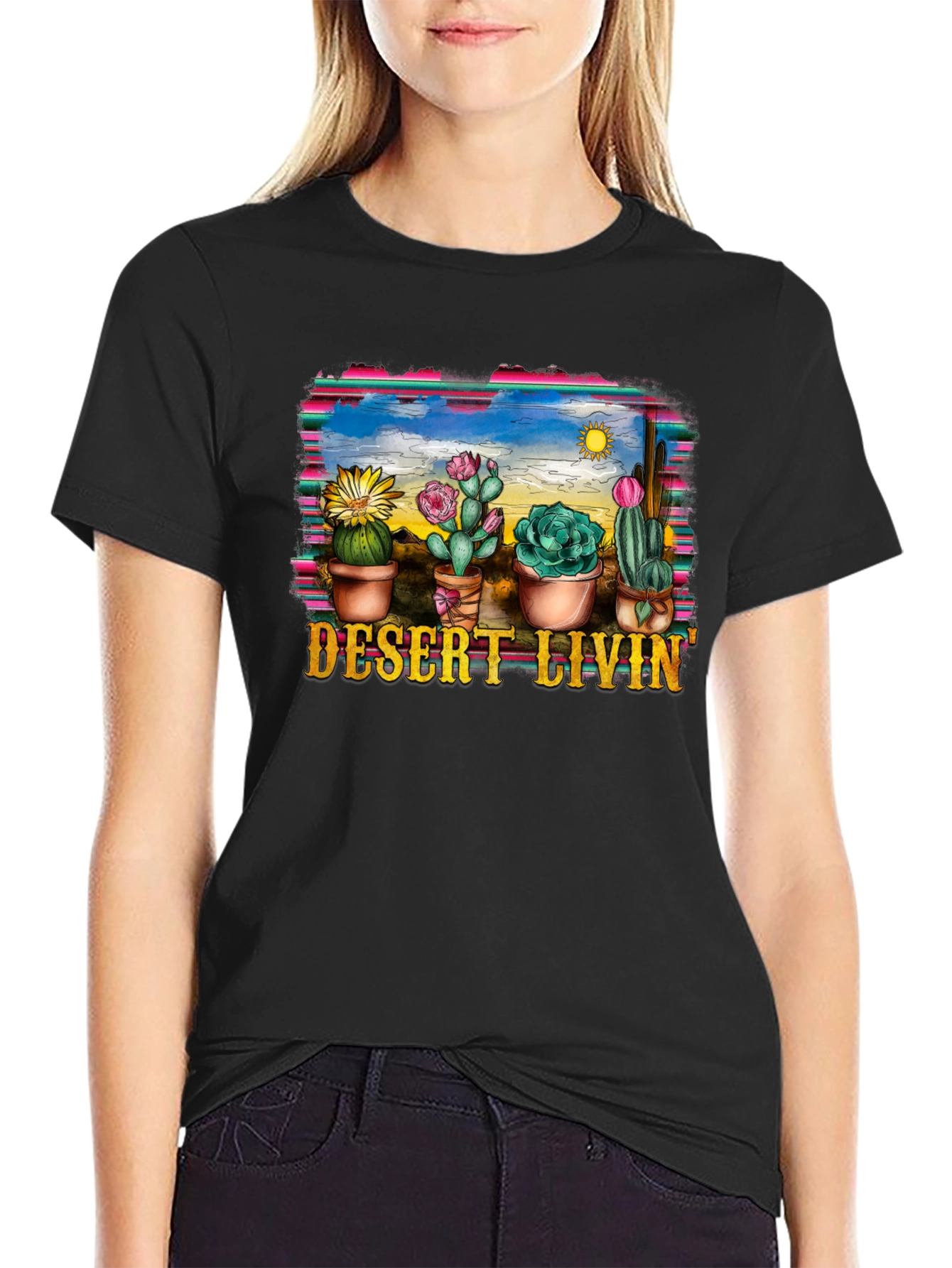 Desert Livin Cactus Graphic Tee