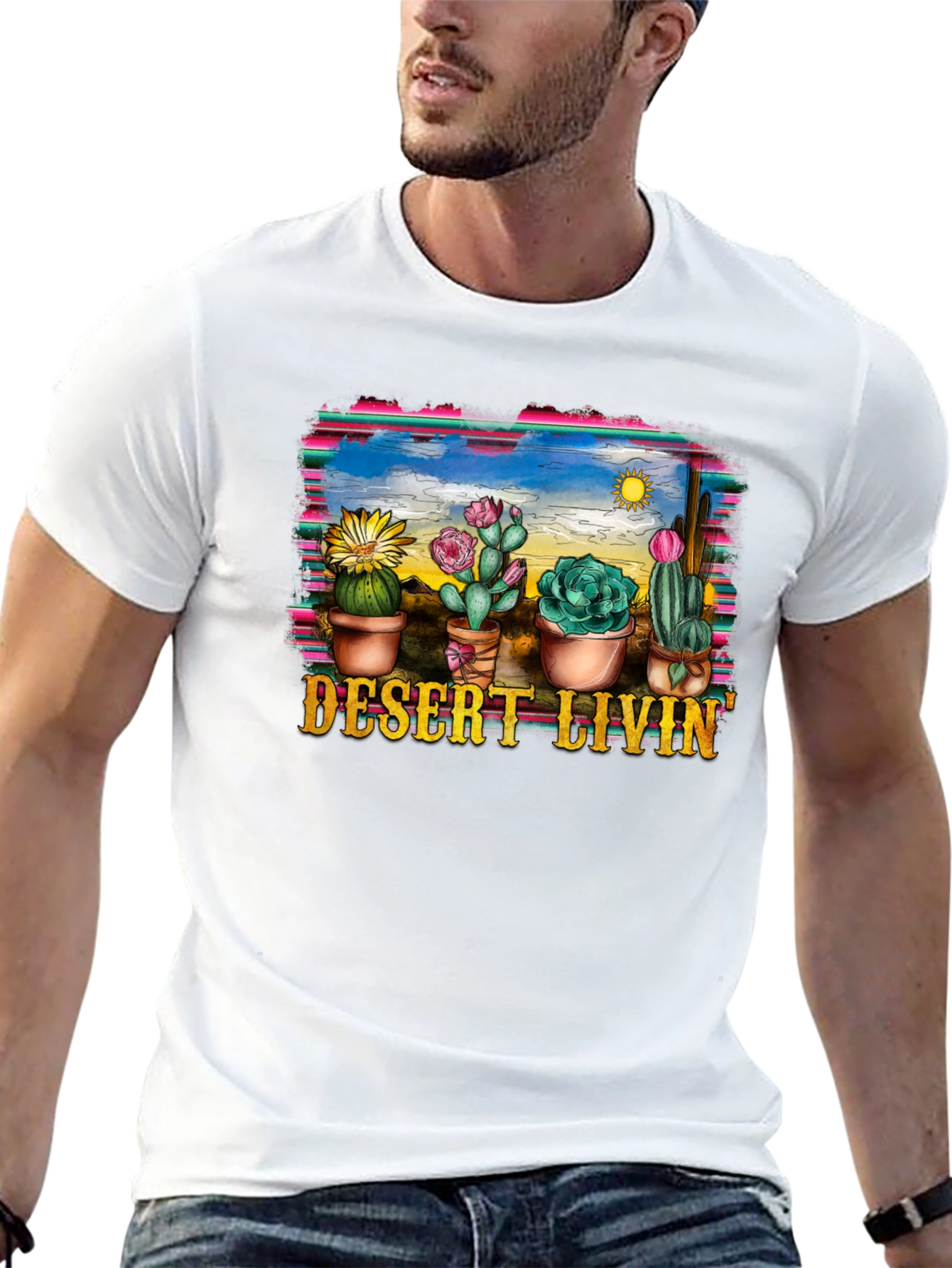 Desert Livin Cactus Graphic Tee
