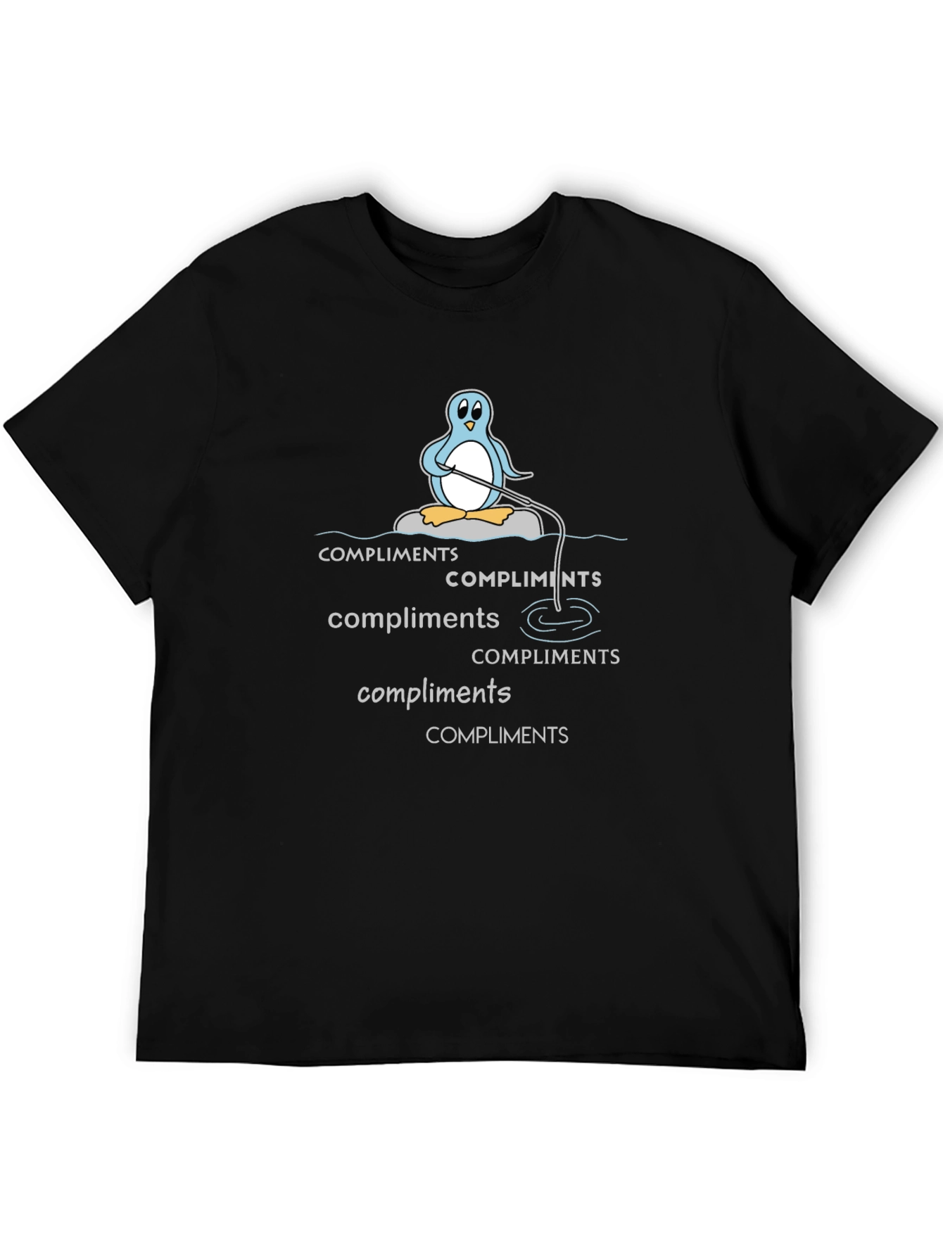 Compliments Penguin Graphic Tee - Black