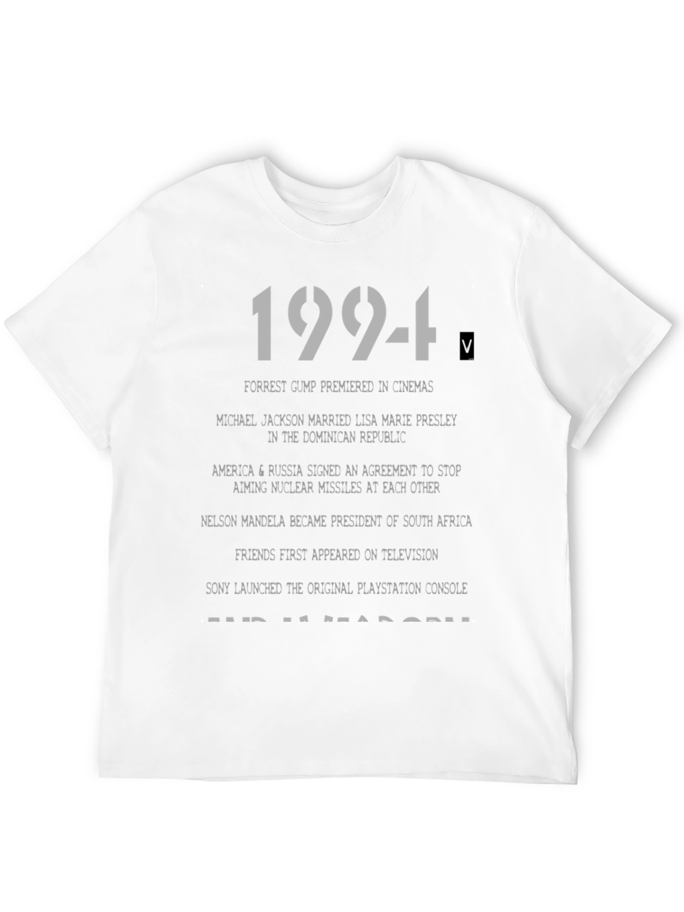 1994 Year in History Graphic Print T-Shirt
