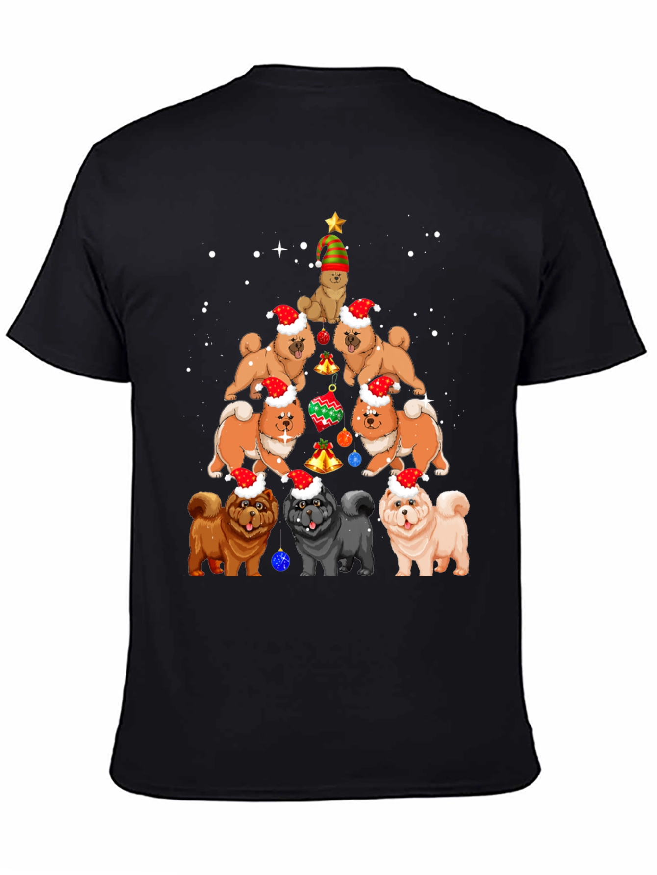 Christmas Chow Chow Dog Tree T-Shirt