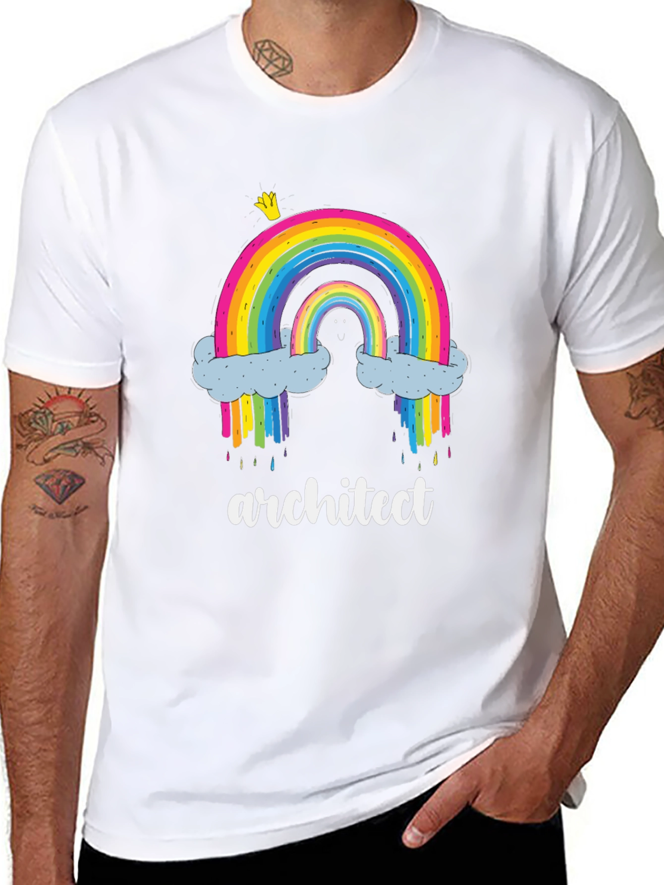 Rainbow Architect Graphic T-Shirt