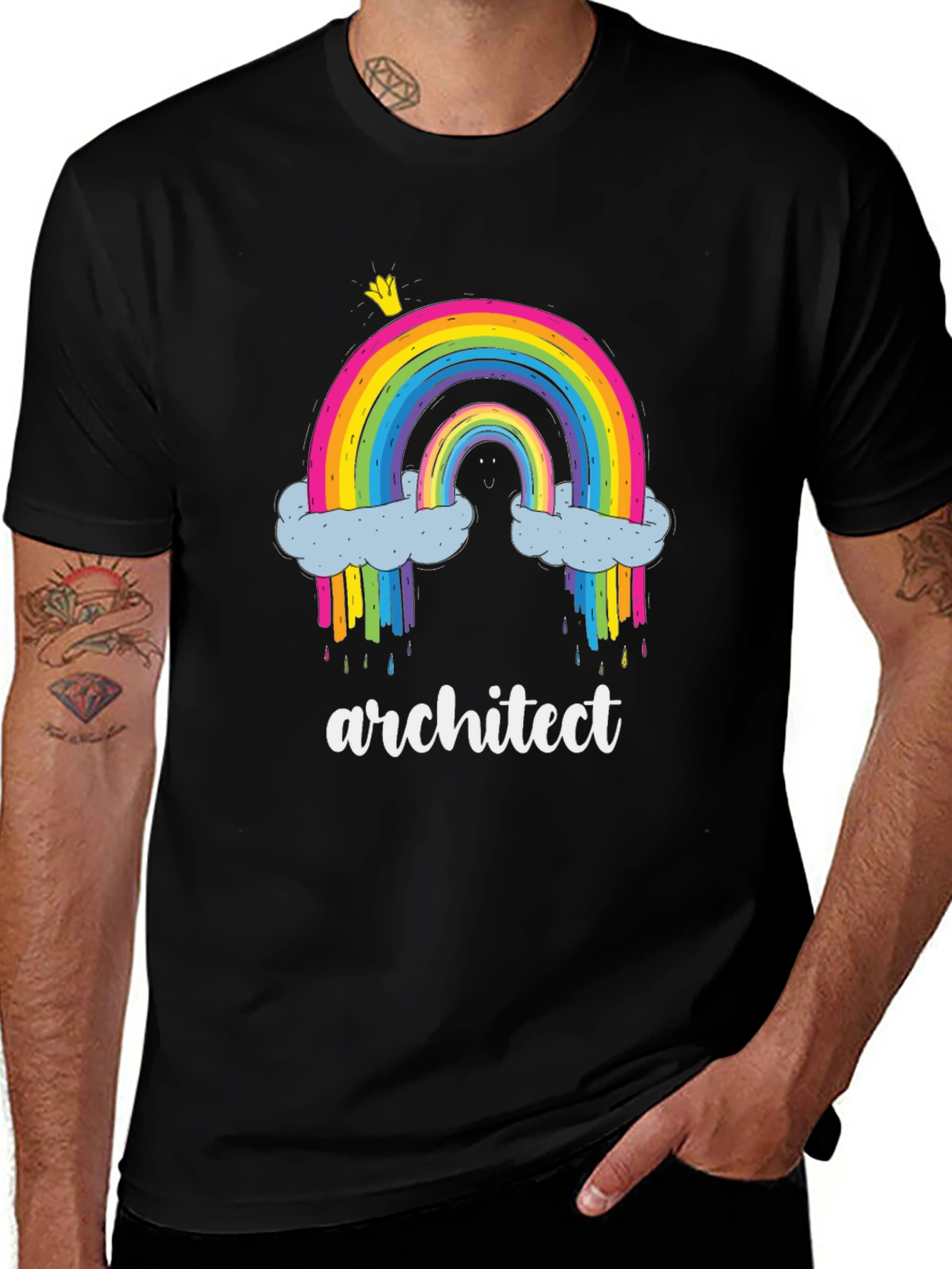 Rainbow Architect Graphic T-Shirt