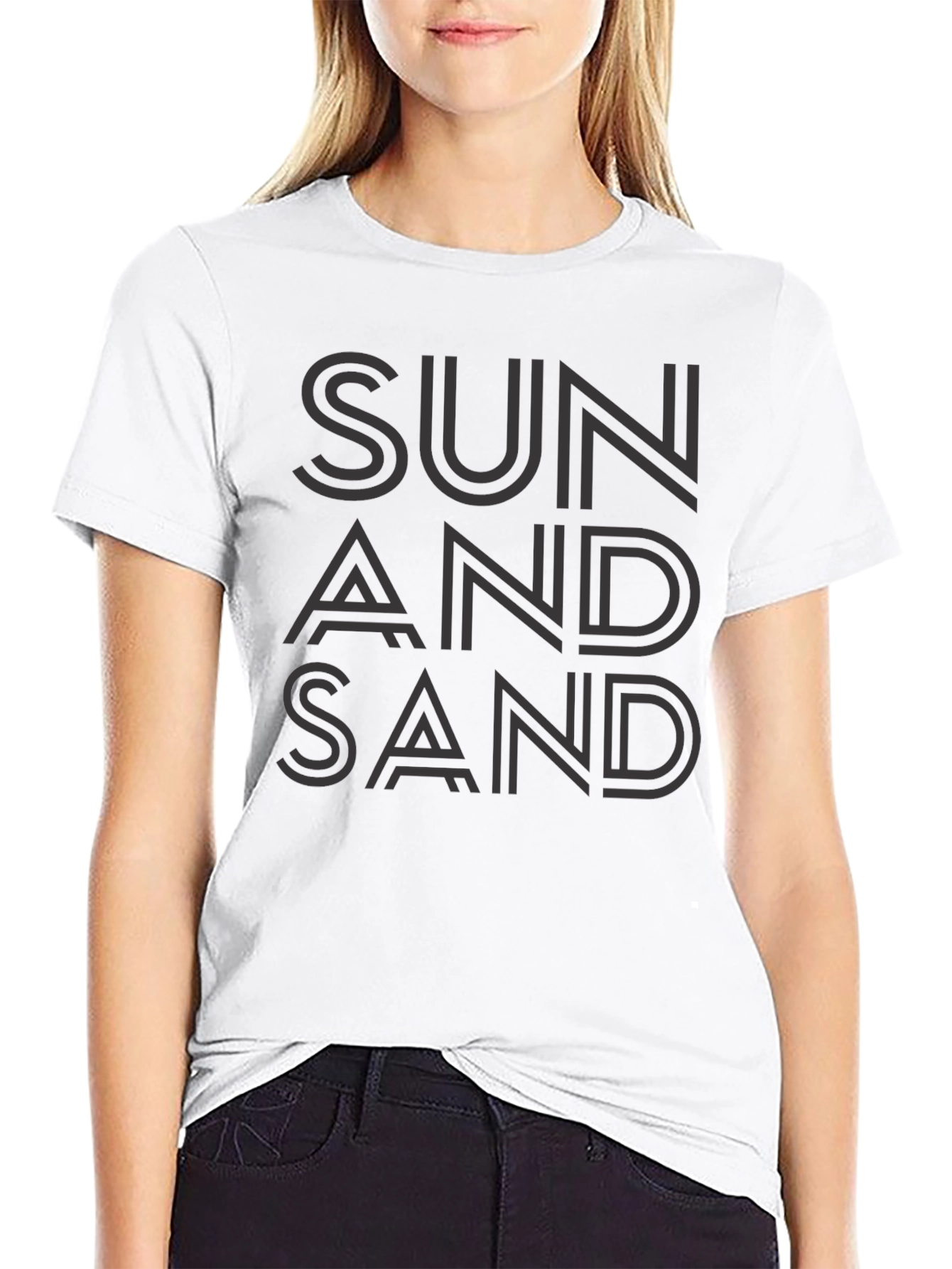 Sun and Sand Graphic Tee - Black