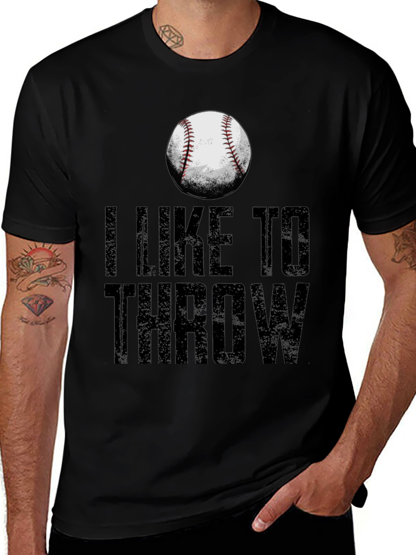I Like to Throw Baseball T-Shirt