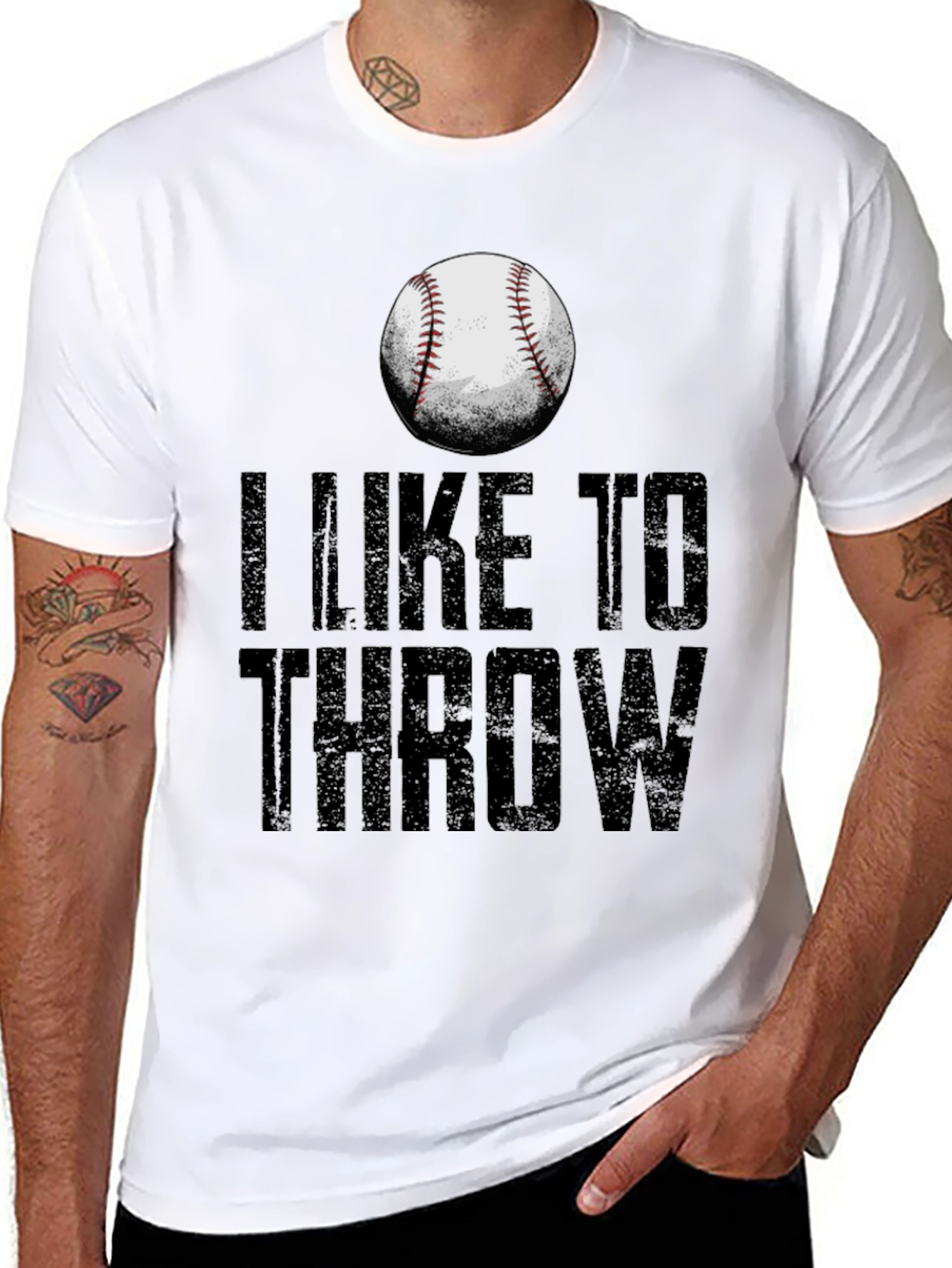I Like to Throw Baseball T-Shirt