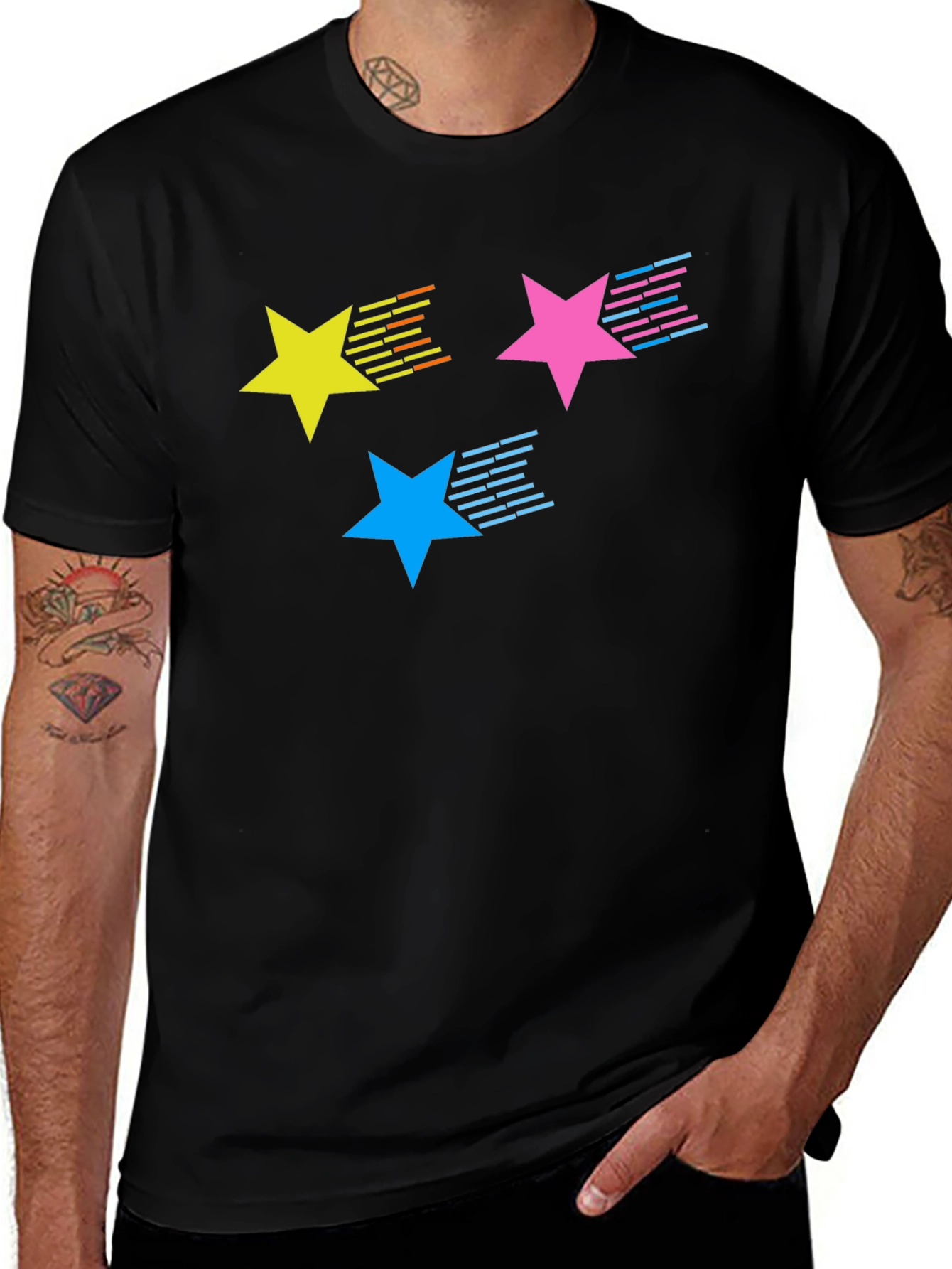 Retro Star T-Shirt - 80s Vibe!