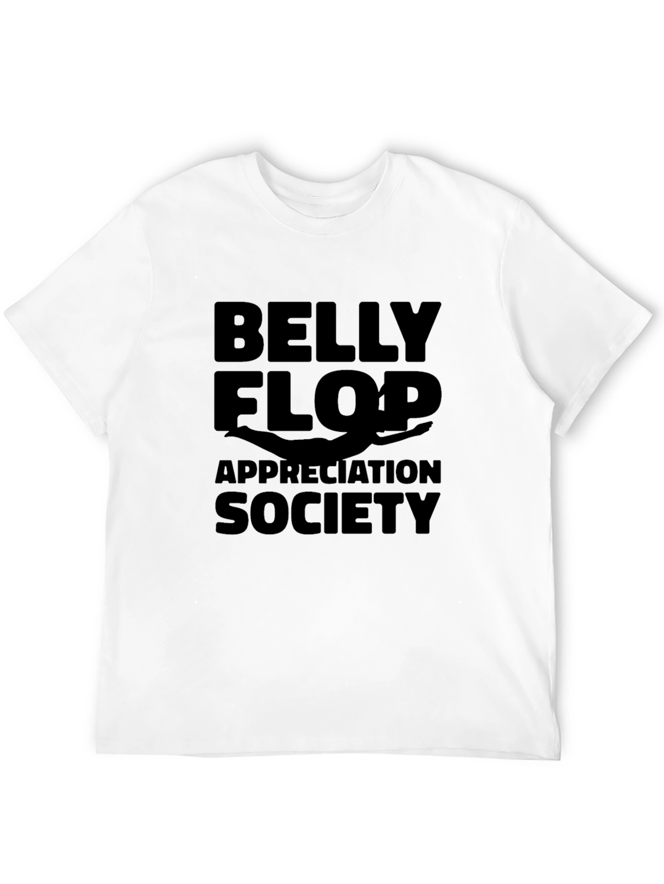 Belly Flop Appreciation Society Black T-Shirt