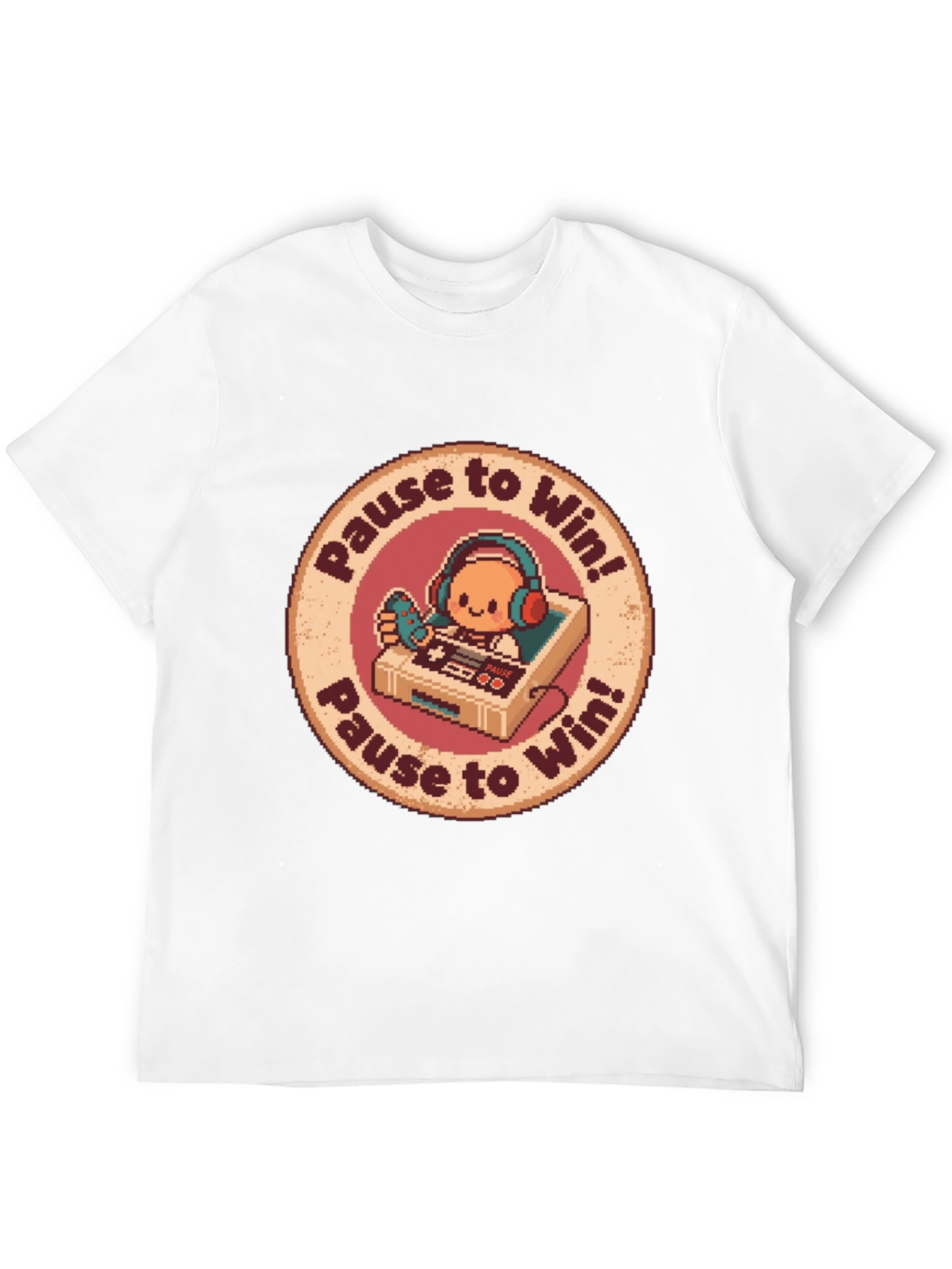 Pause to Win Graphic Tee - Gamer Style