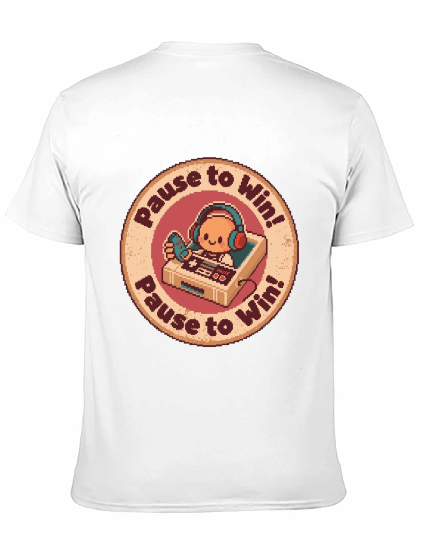 Pause to Win Graphic Tee - Gamer Style