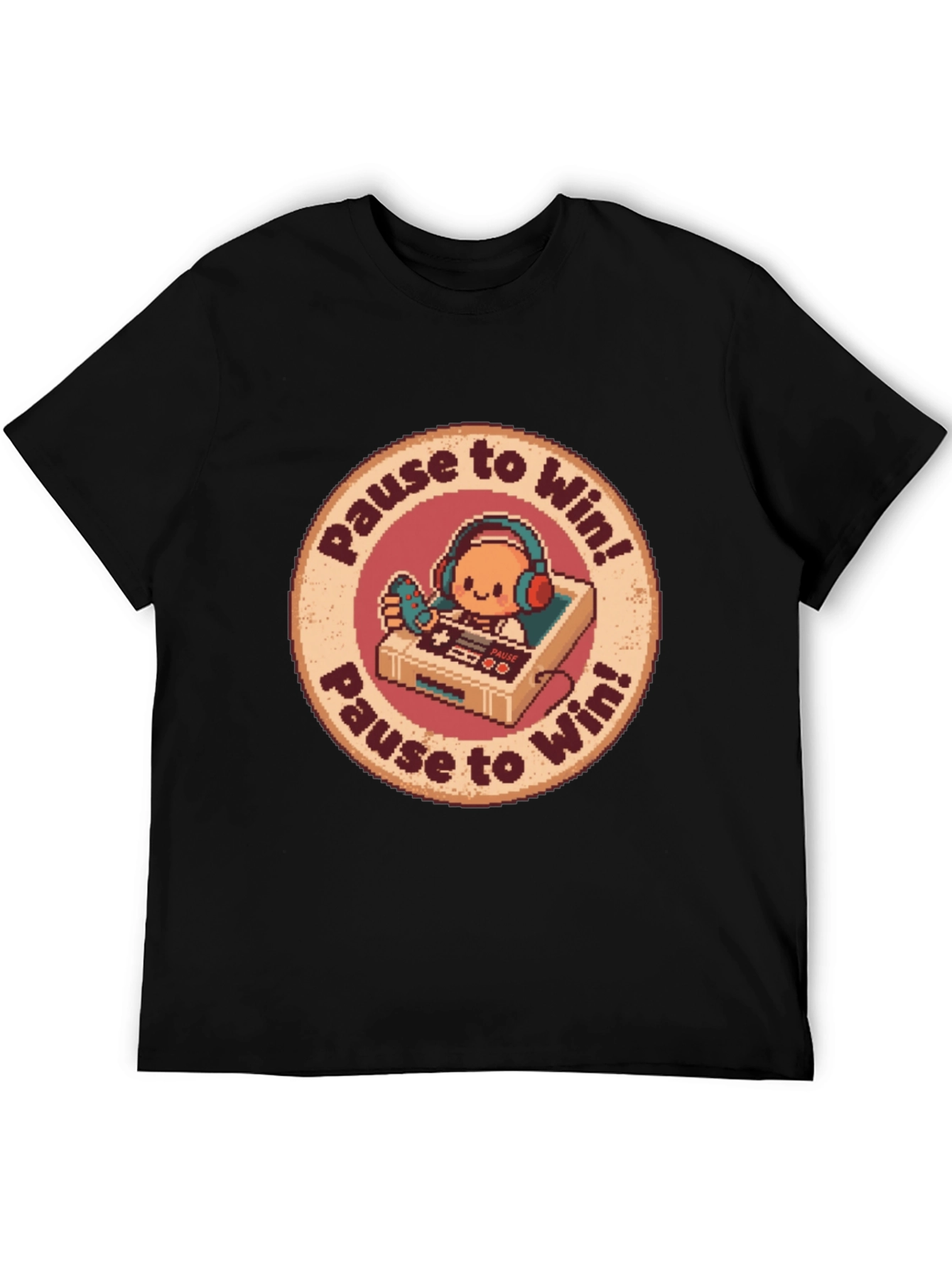 Pause to Win Graphic Tee - Gamer Style