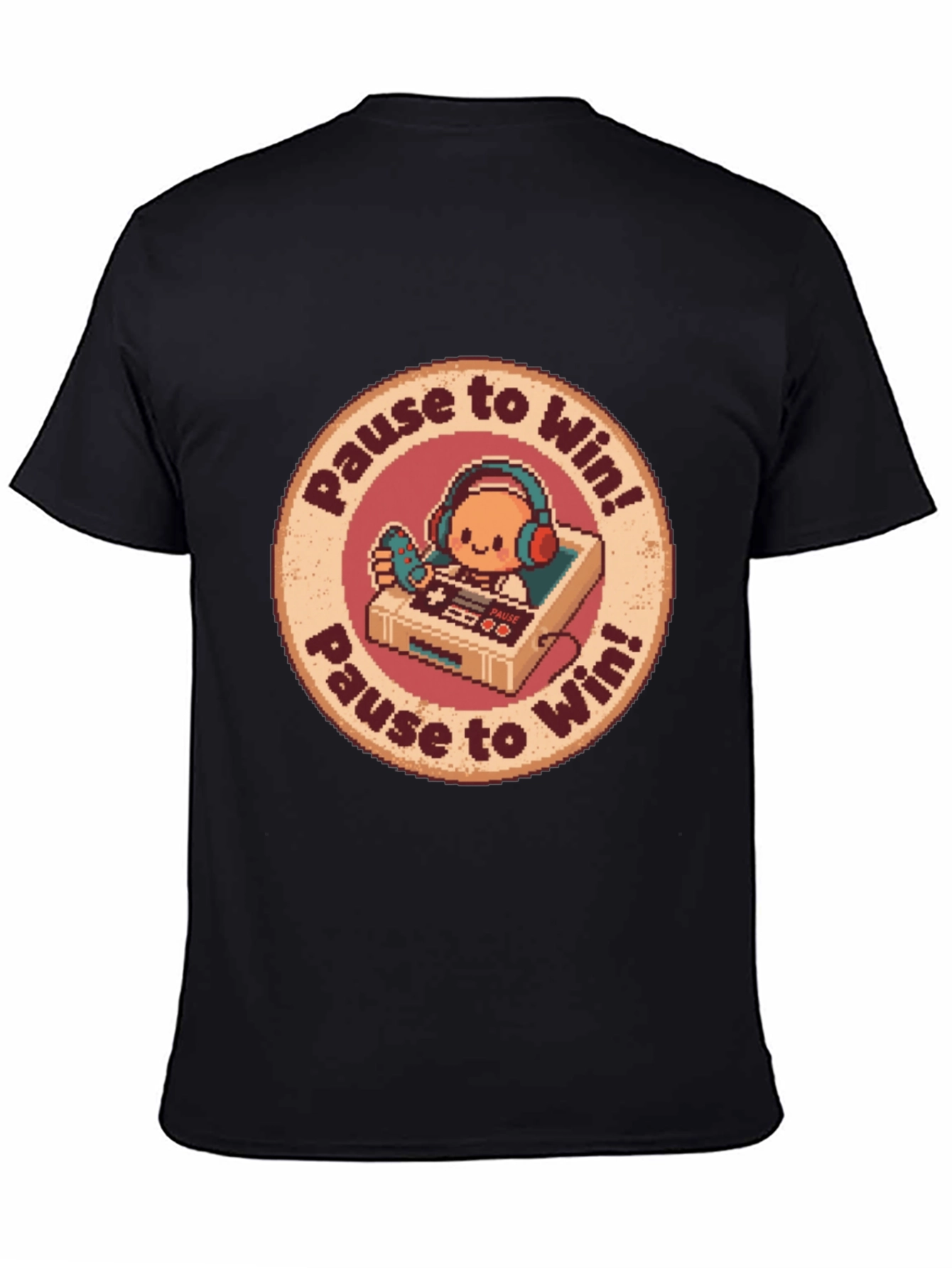 Pause to Win Graphic Tee - Gamer Style