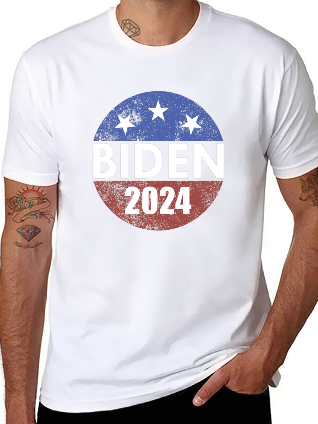 Biden 2024 Graphic Tee - Patriotic Political T-Shirt