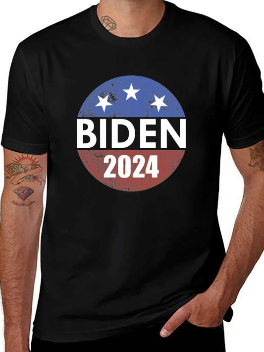 Biden 2024 Graphic Tee - Patriotic Political T-Shirt