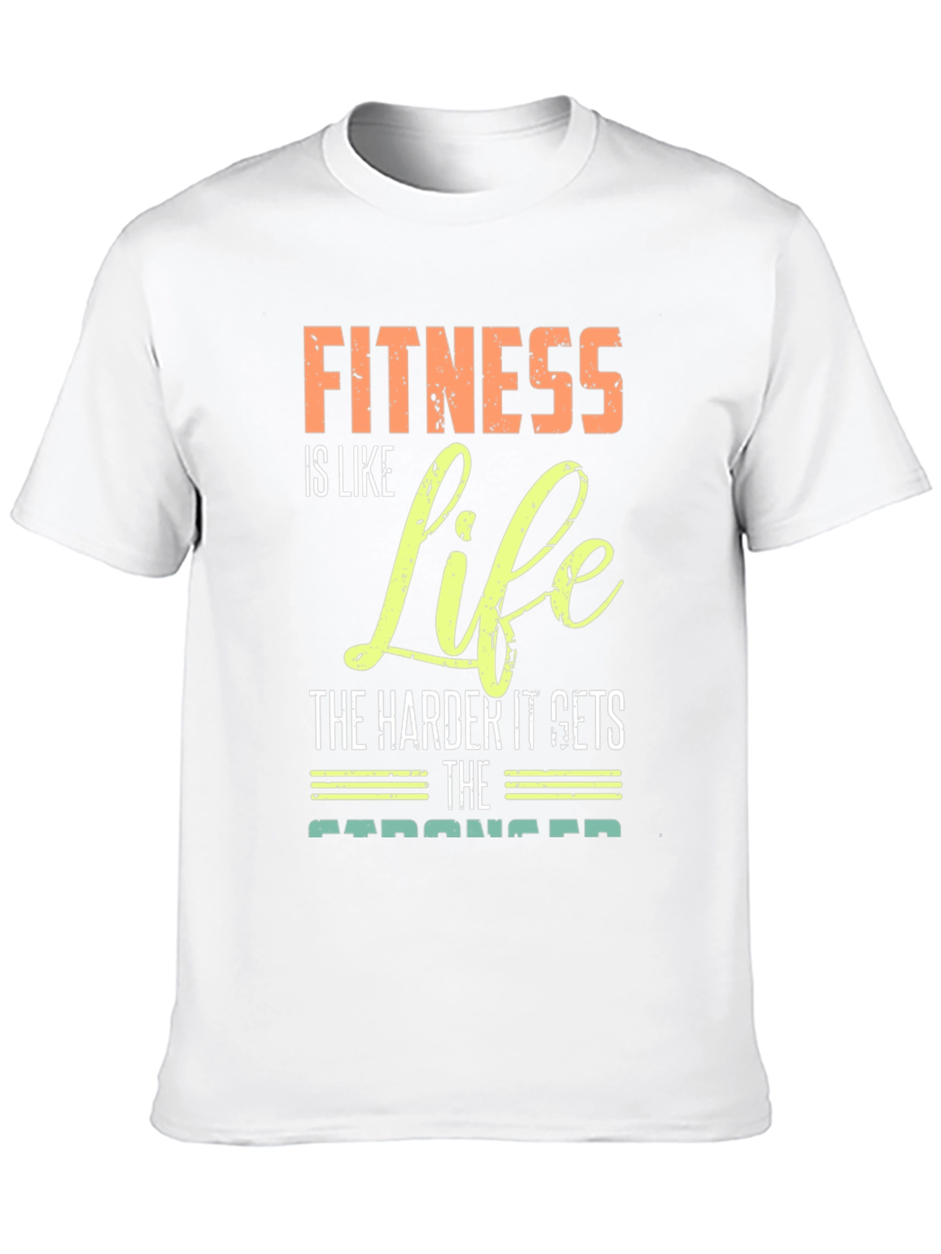 Fitness is Life Graphic Tee - Motivational Gym Shirt
