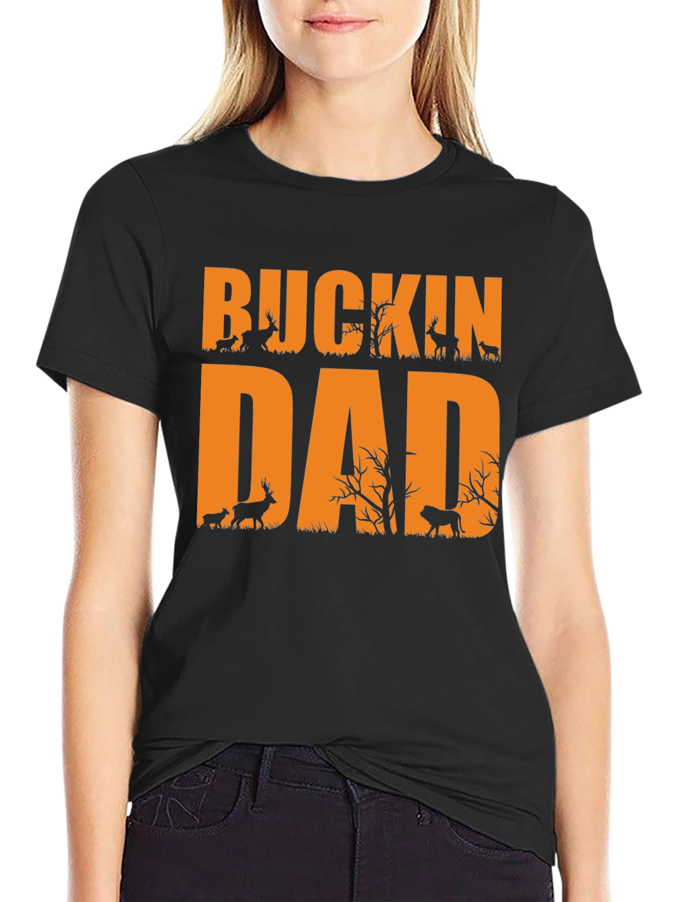 Buckin Dad Hunting Graphic Tee