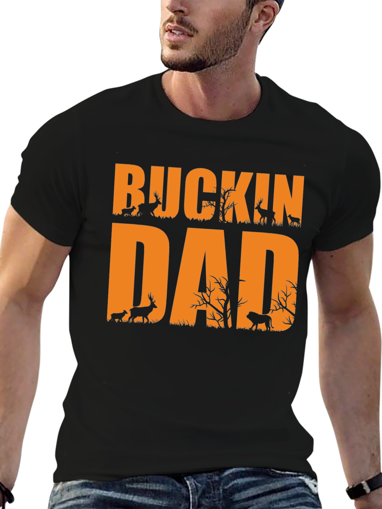 Buckin Dad Hunting Graphic Tee