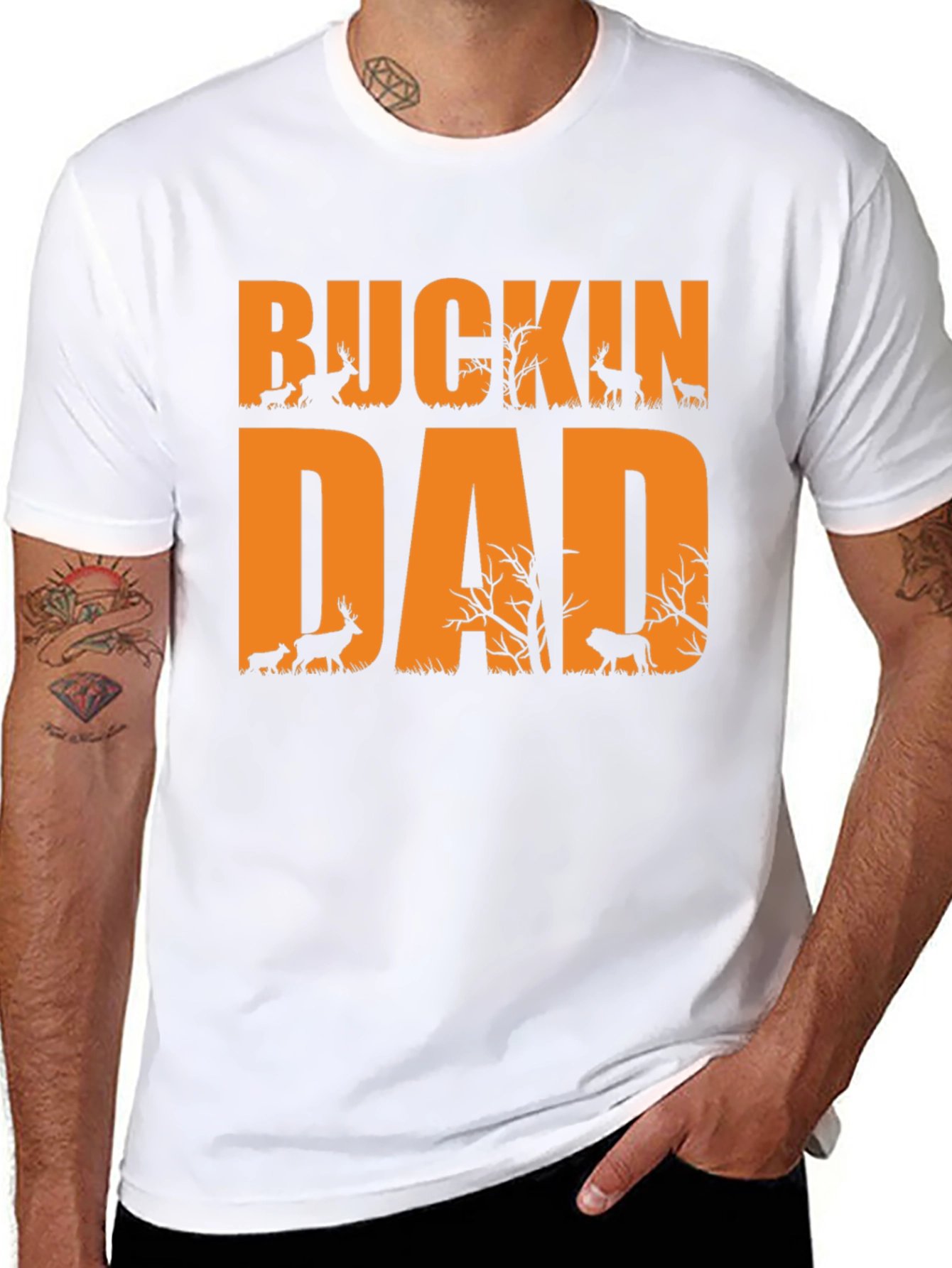 Buckin Dad Hunting Graphic Tee