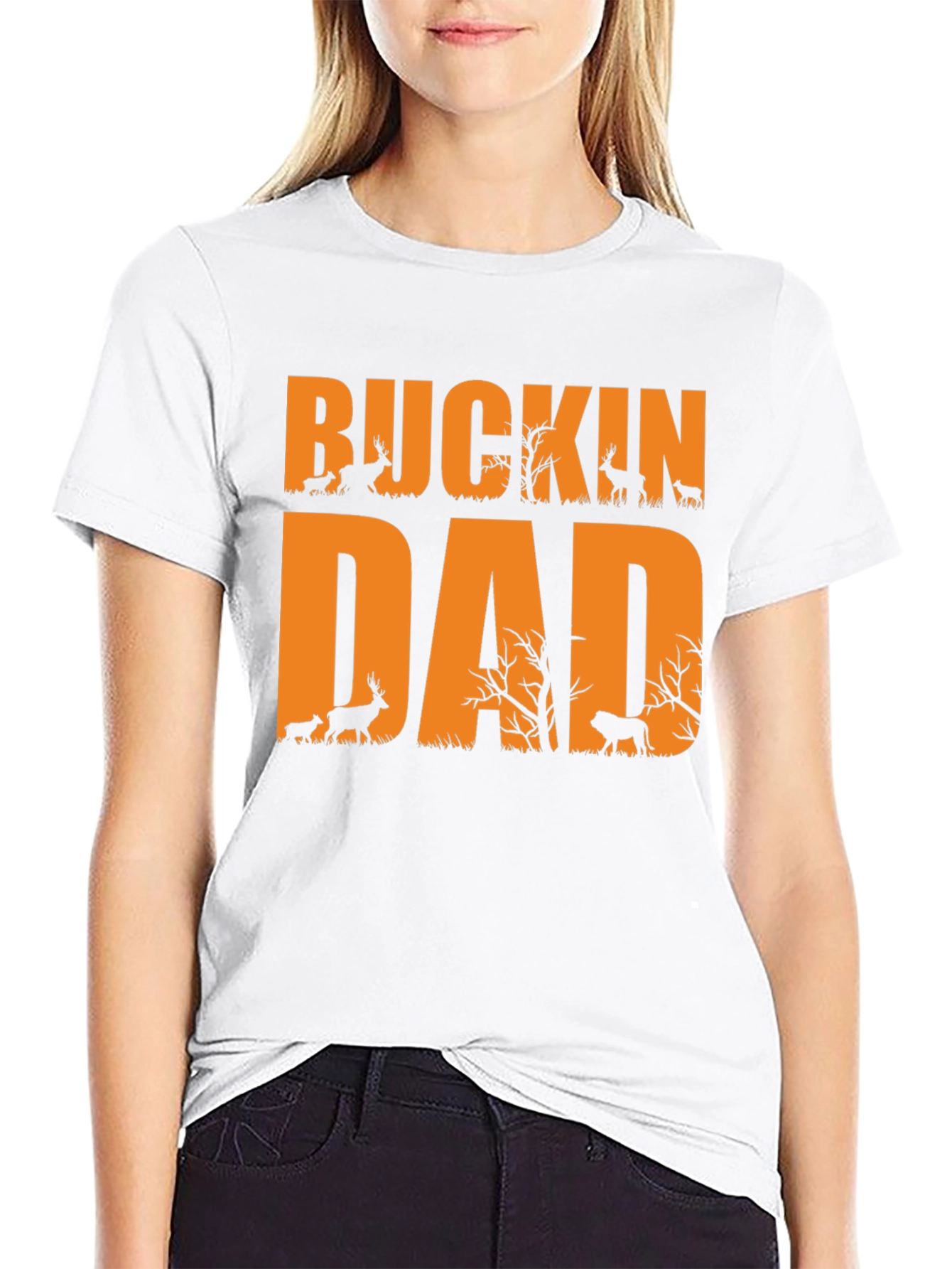 Buckin Dad Hunting Graphic Tee