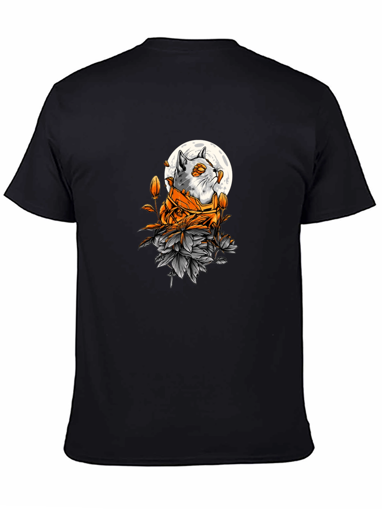 Cat Moon Graphic Tee - Unique Style