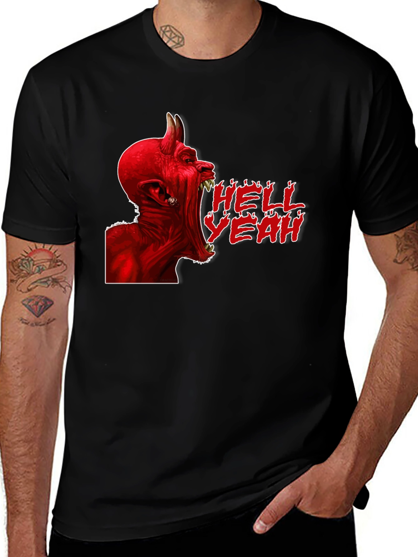 Hell Yeah Devil Graphic T-Shirt