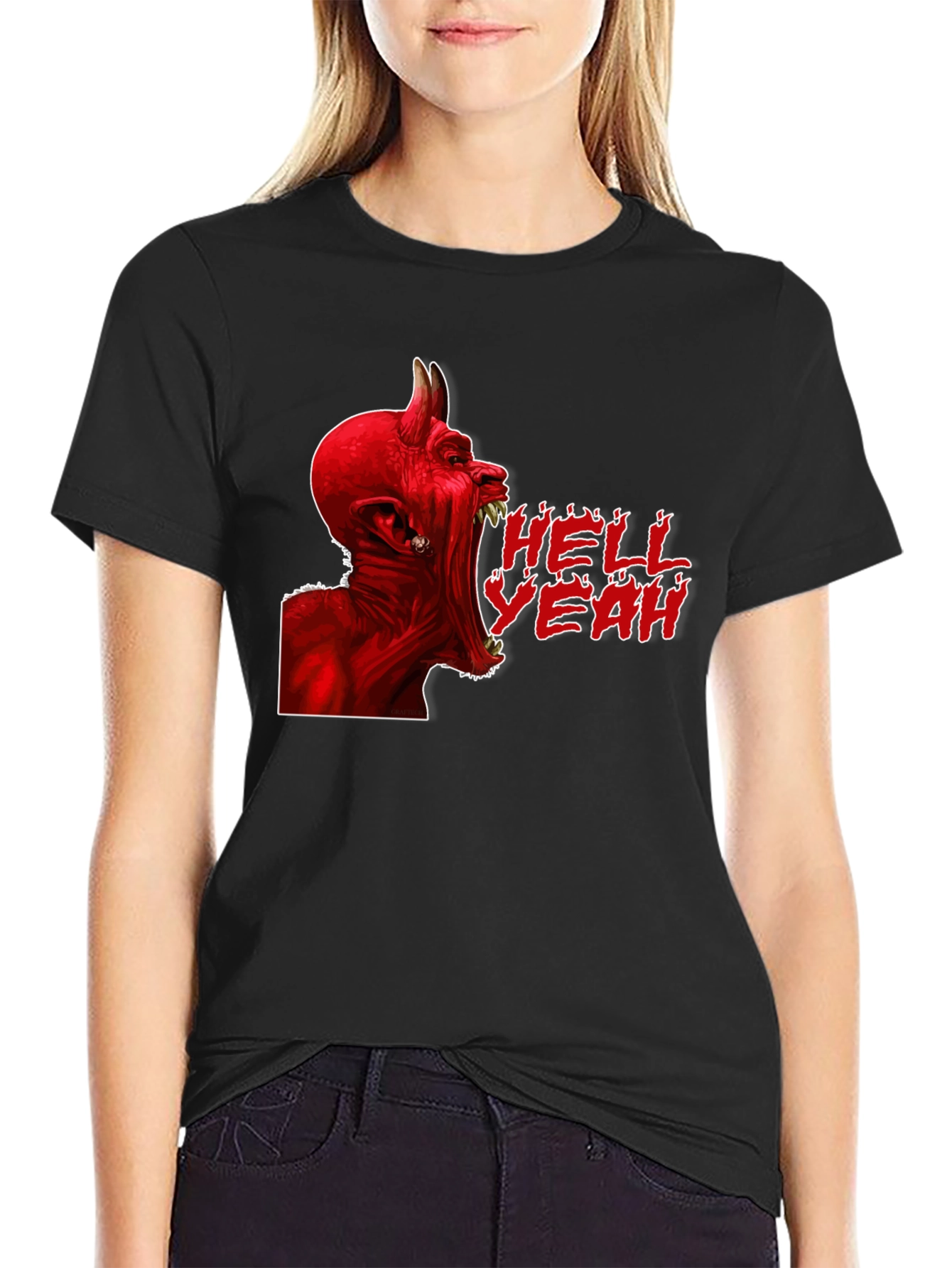 Hell Yeah Devil Graphic T-Shirt