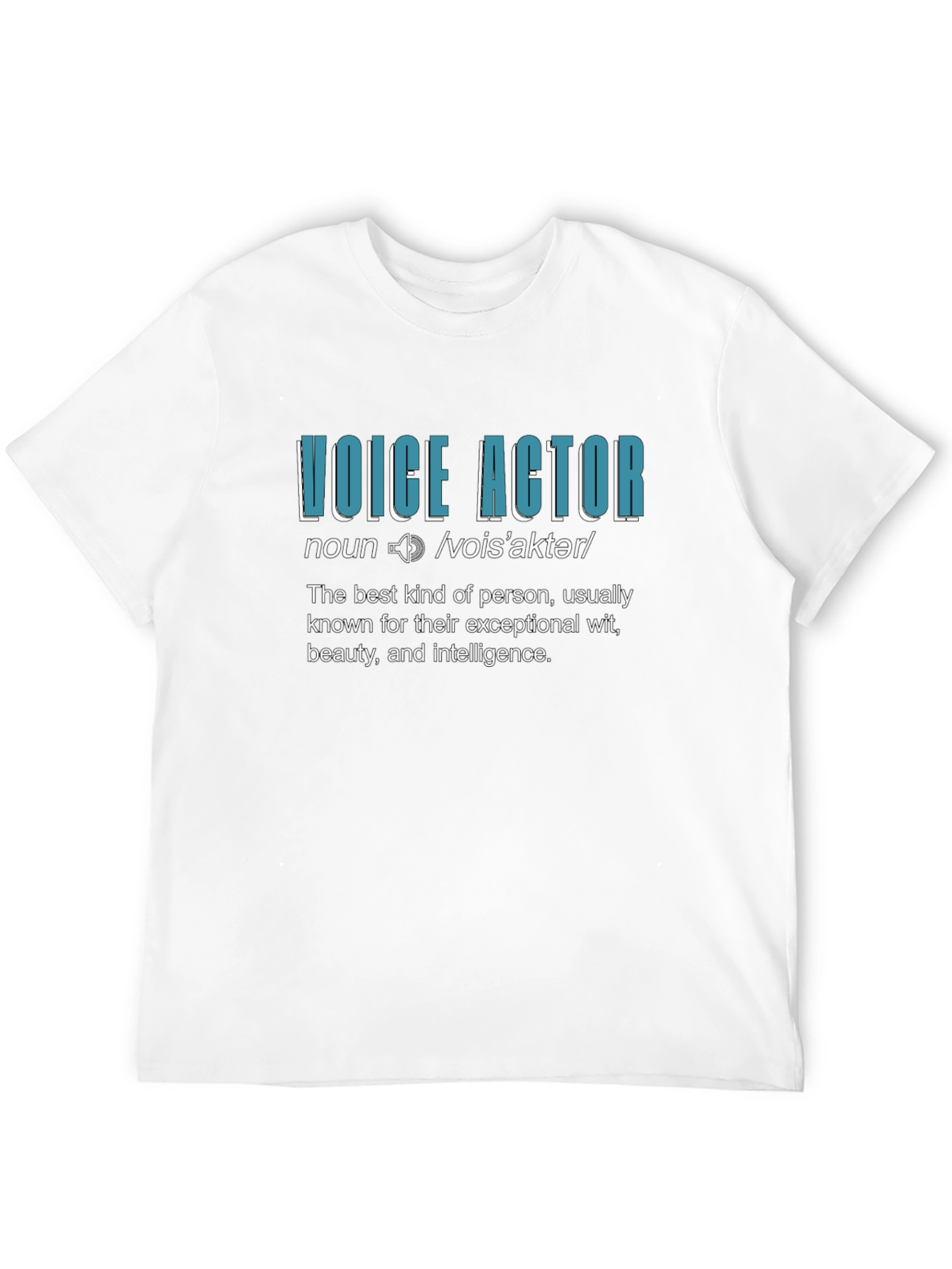 Voice Actor Definition Black T-Shirt