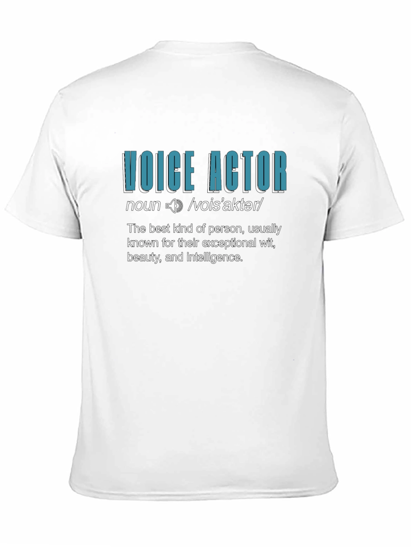 Voice Actor Definition Black T-Shirt
